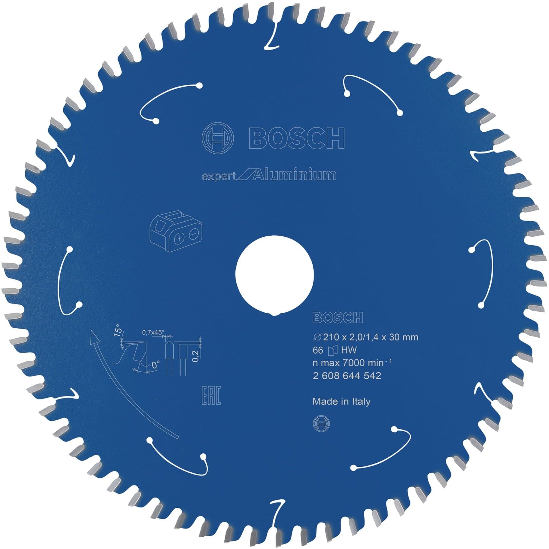 Kreissägeblatt Expert for Aluminium, Ø 210mm, 66Z