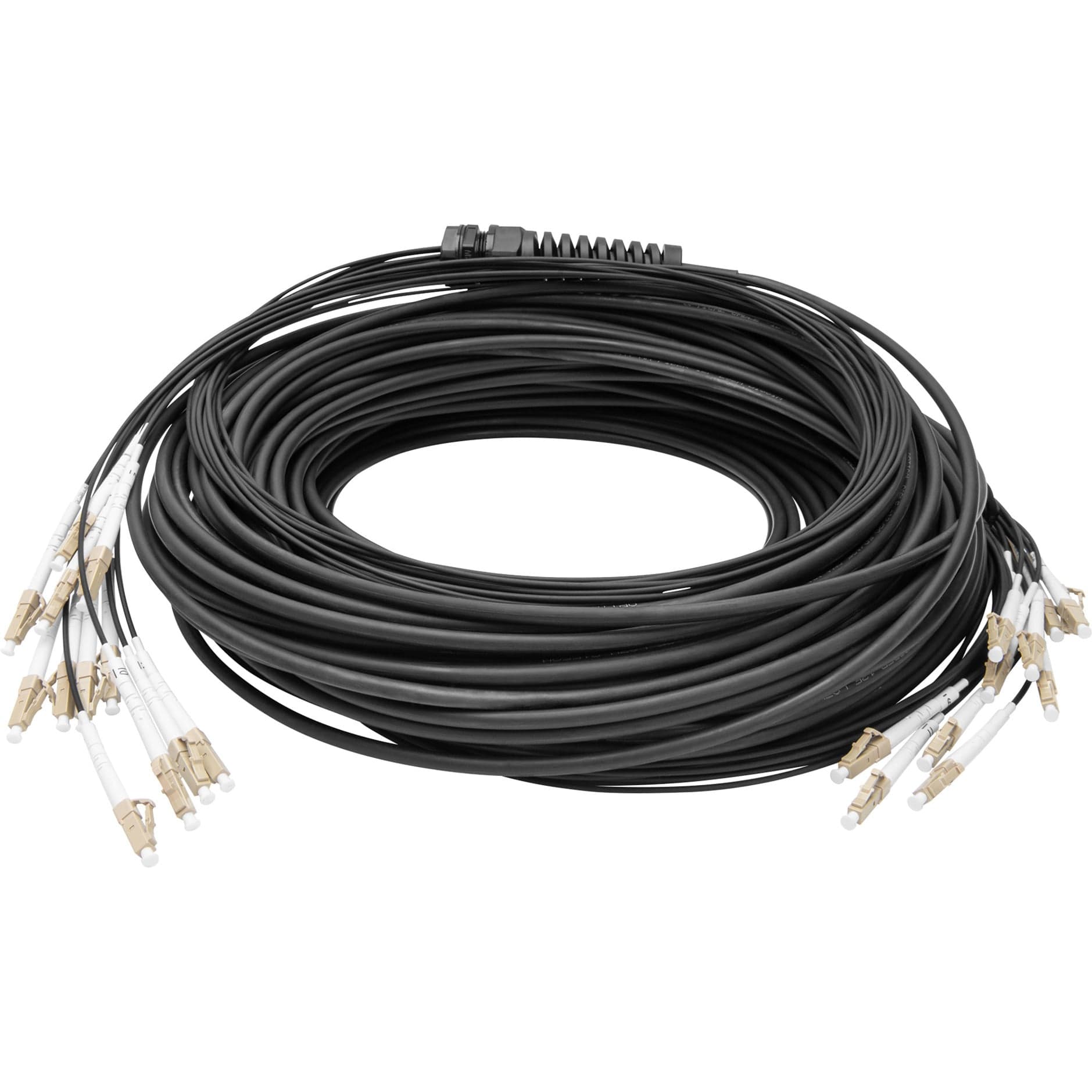 Glasfaser Universal Breakout Kabel, Duplex, LC/UPC Stecker, Multimode OM4