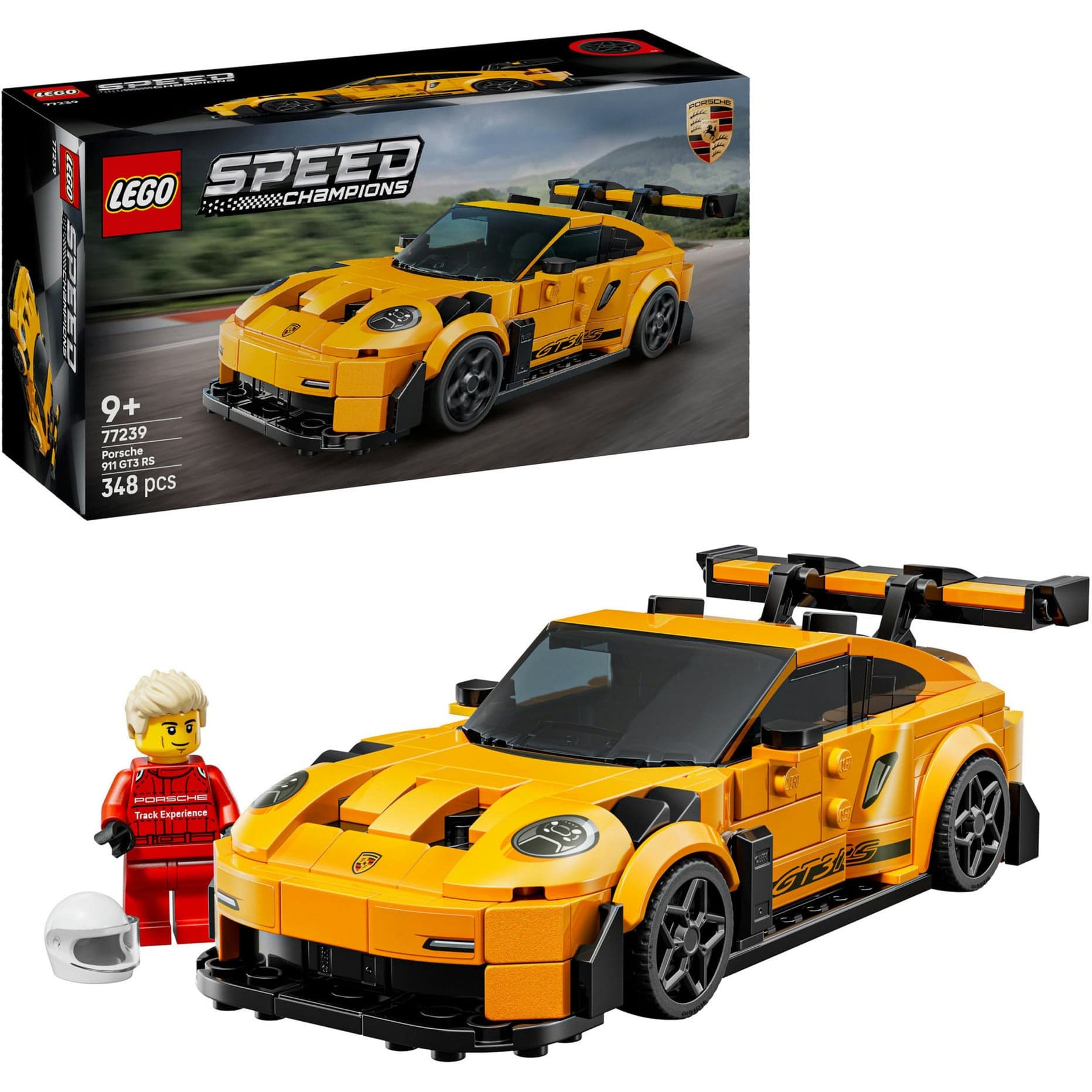 77239 Speed Champions Porsche 911 GT3 RS Supersportwagen, Konstruktionsspielzeug