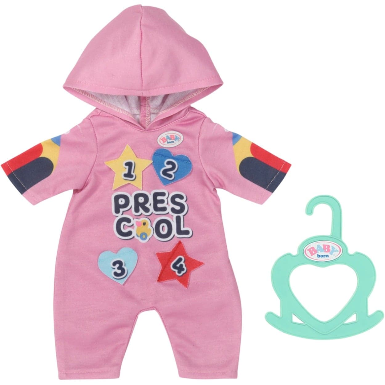 BABY born® Kindergarten Einteiler + Badges 36cm, Puppenzubehör