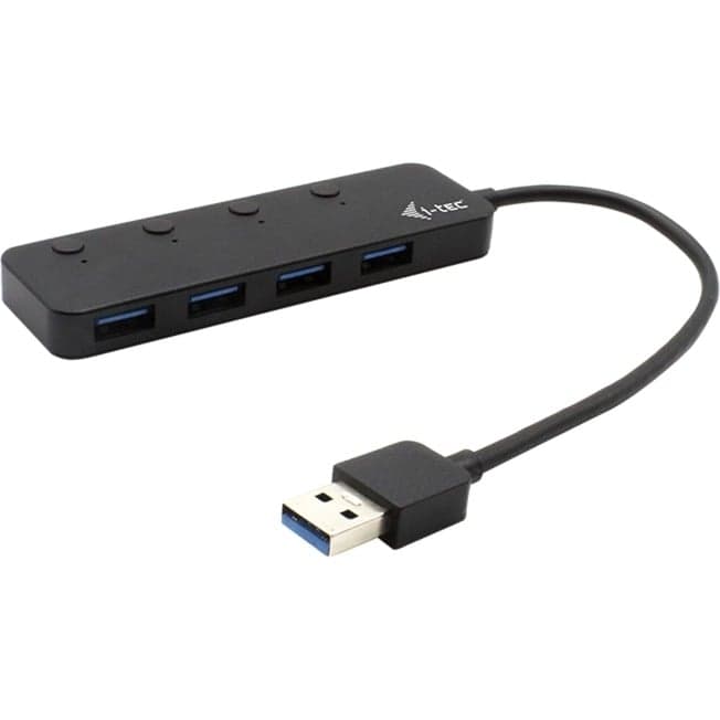 Metal HUB 4 Port mit On/Off Switches, USB-Hub