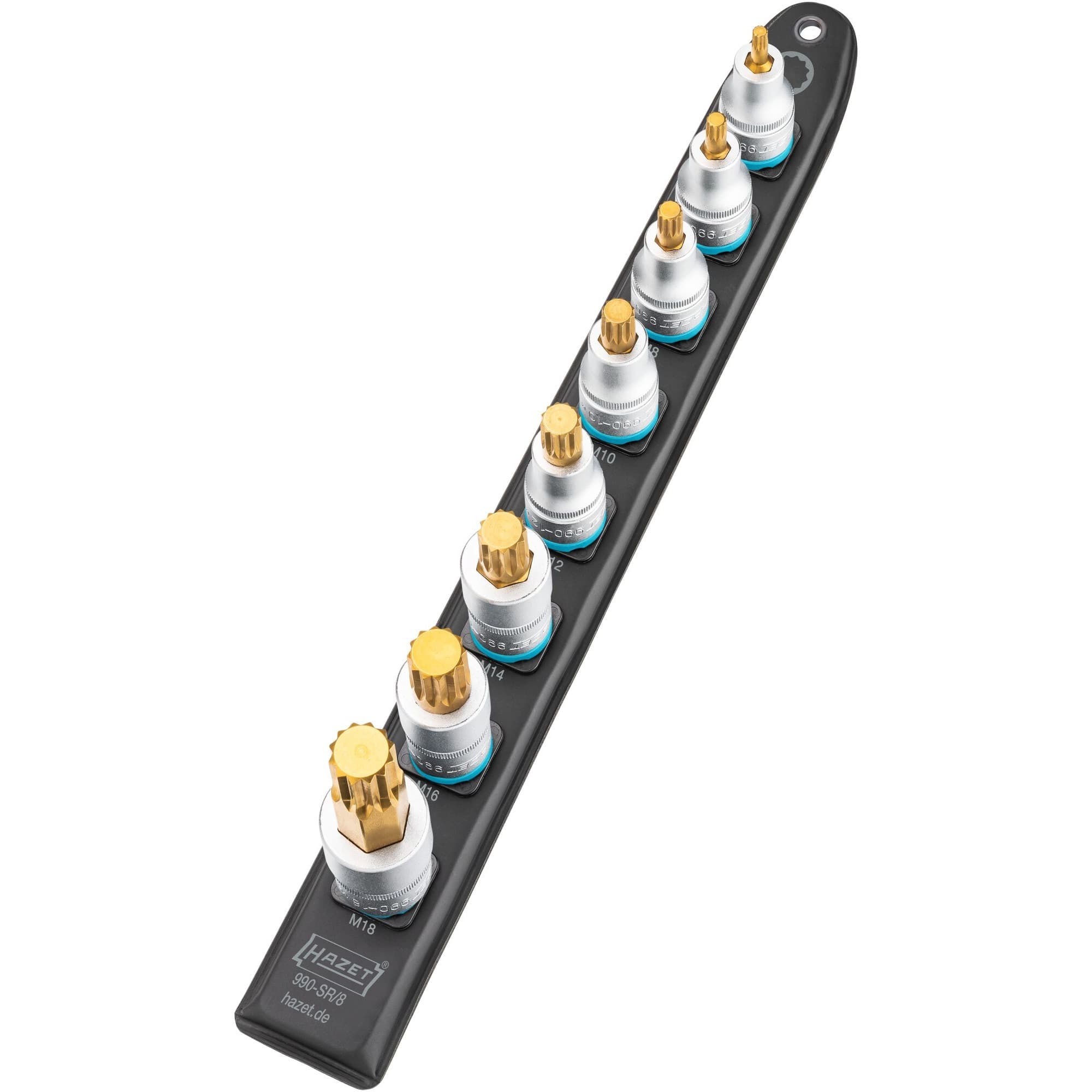 SmartRail 1/2" Steckschlüsseleinsatz-Satz Innenvielzahn, 8-teilig