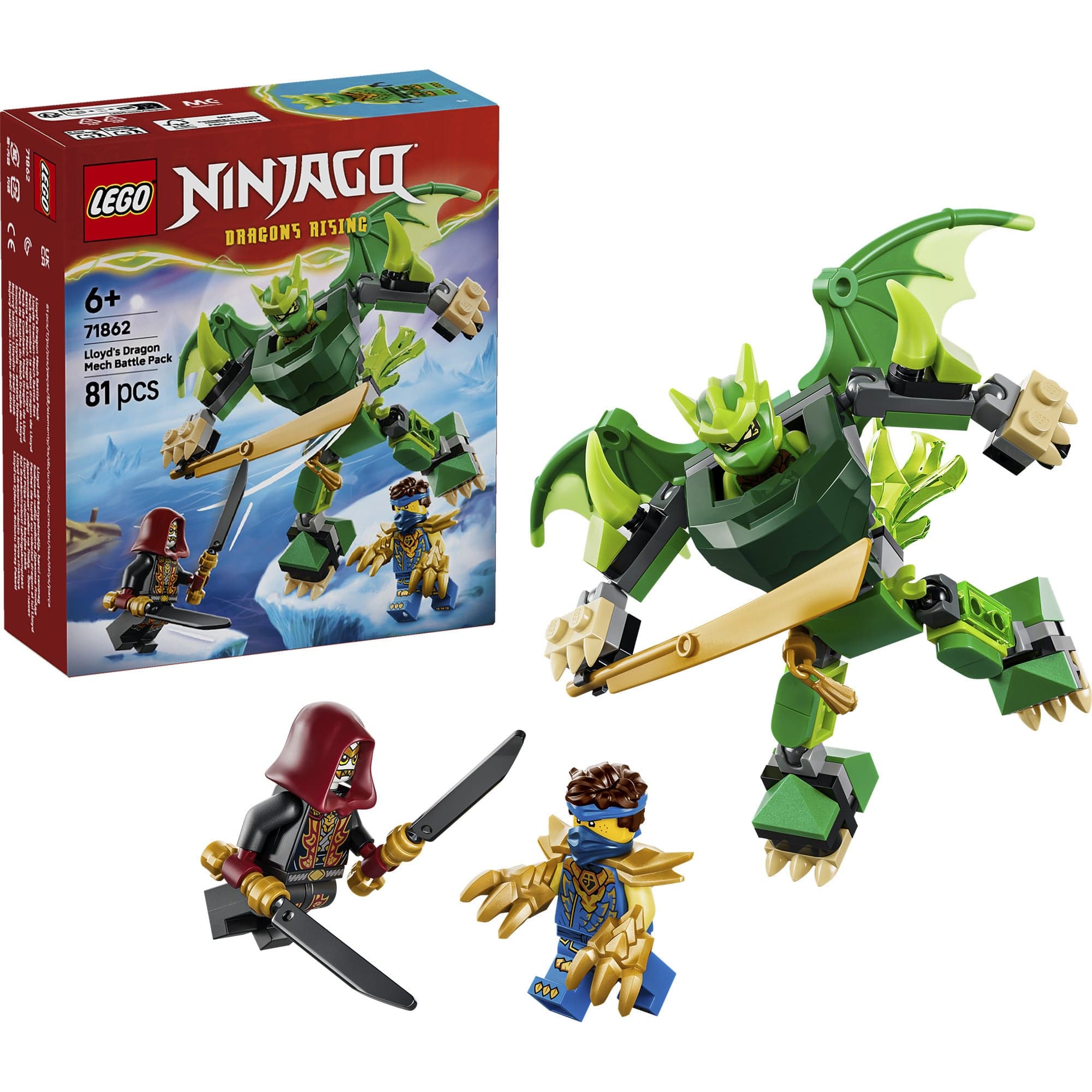 71862 Ninjago Lloyds Drachen-Mech Battle Set, Konstruktionsspielzeug