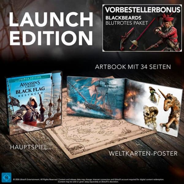 Assassin’s Creed IV Black Flag Resynced Launch Edition, PlayStation 5-Spiel