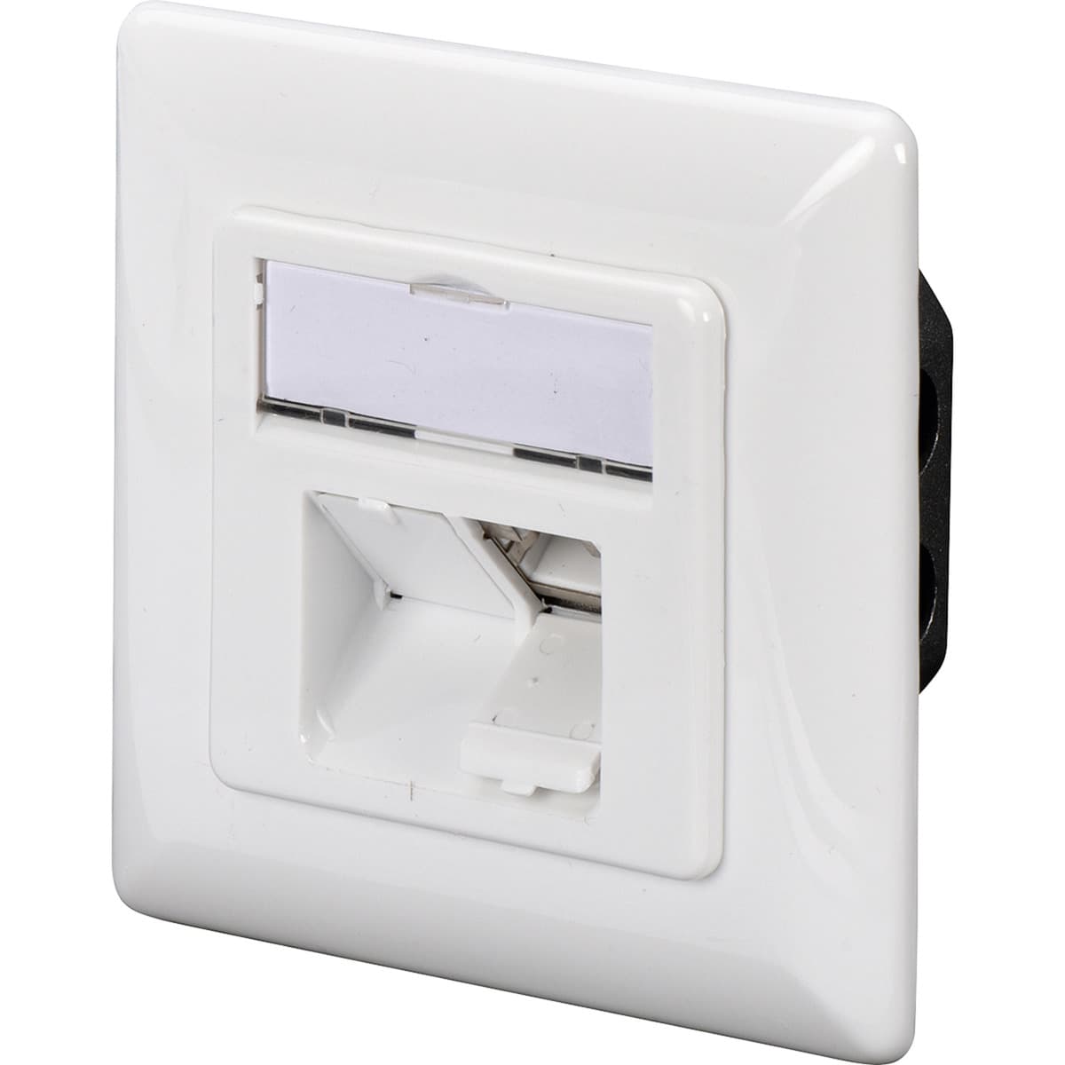 CAT.6A Datenanschlussdose, Unterputz, geschirmt, 2x RJ-45 LSA