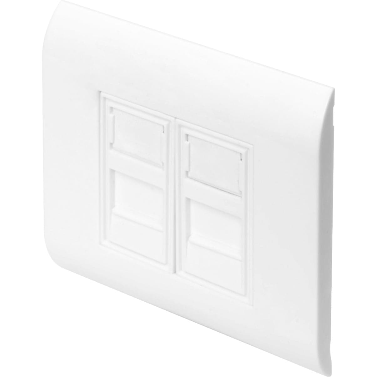 Leerdose für Keystone Module, 2x RJ-45, Anschlussdose