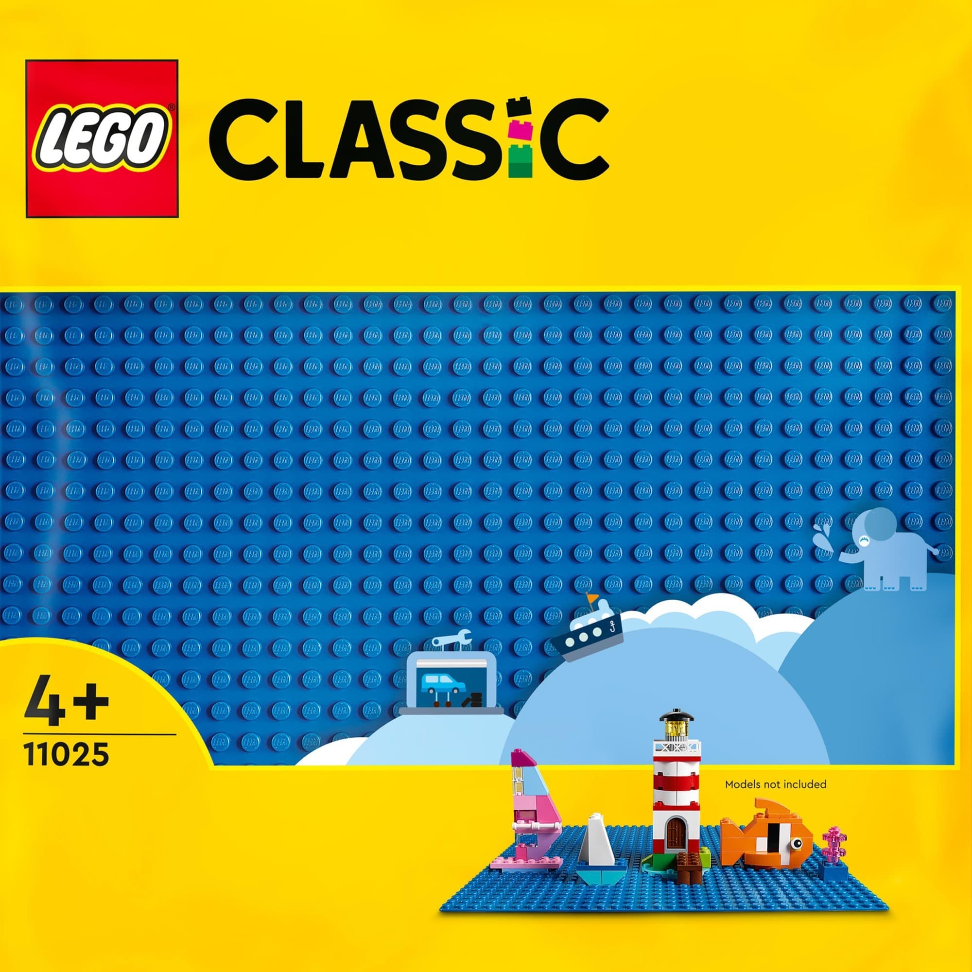 11025 Classic Blaue Bauplatte, Konstruktionsspielzeug