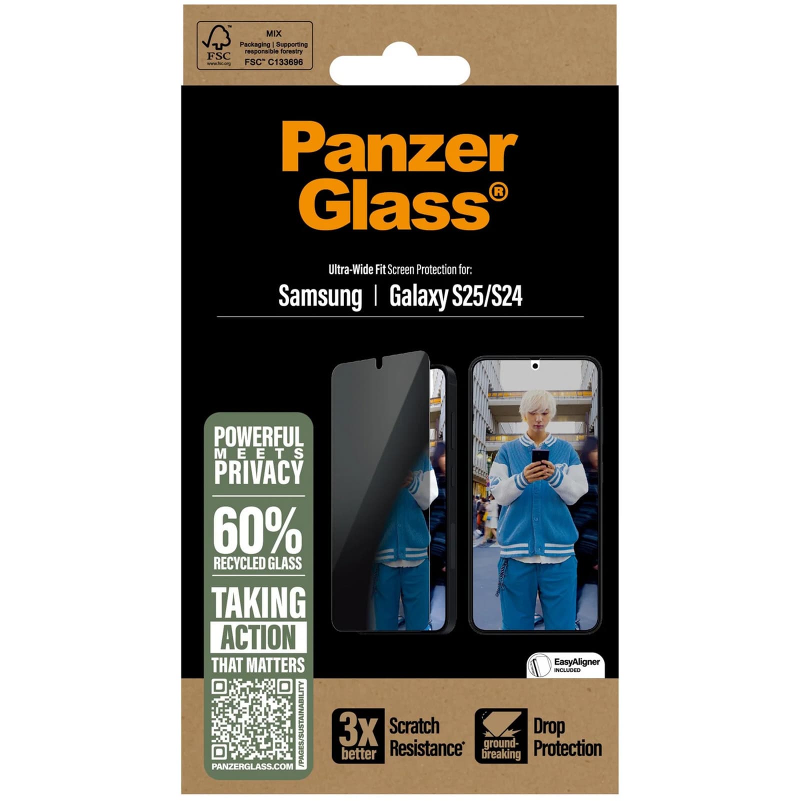 Privacy Displayschutz Ultra-Wide Fit, Schutzfolie