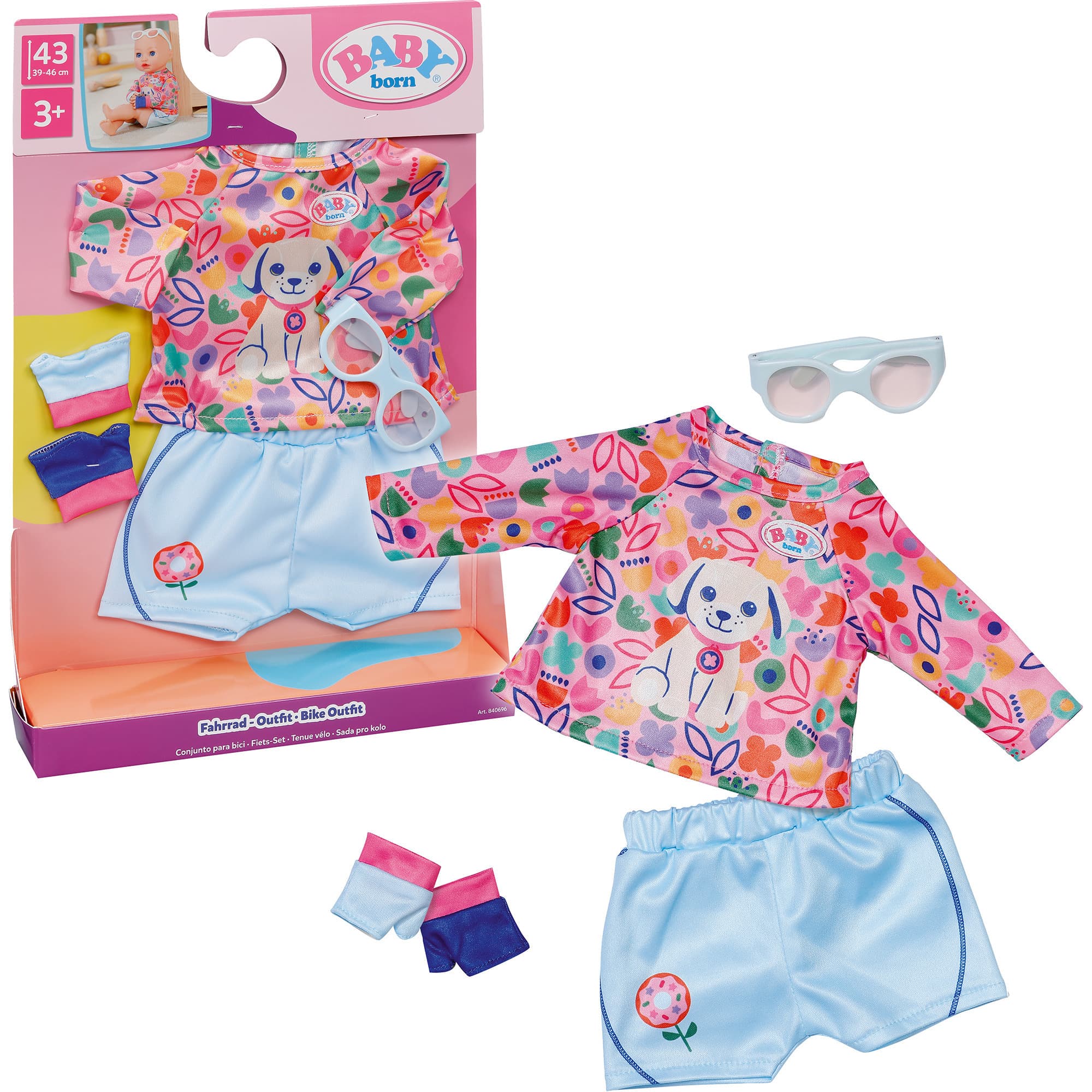 BABY born® Fahrrad-Outfit 43cm, Puppenzubehör
