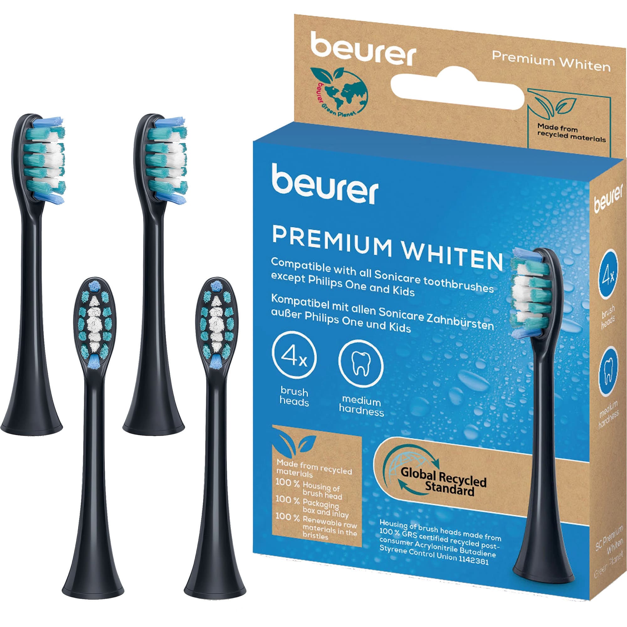 SC Bürstenköpfe Premium Whiten Green Planet, Aufsteckbürste