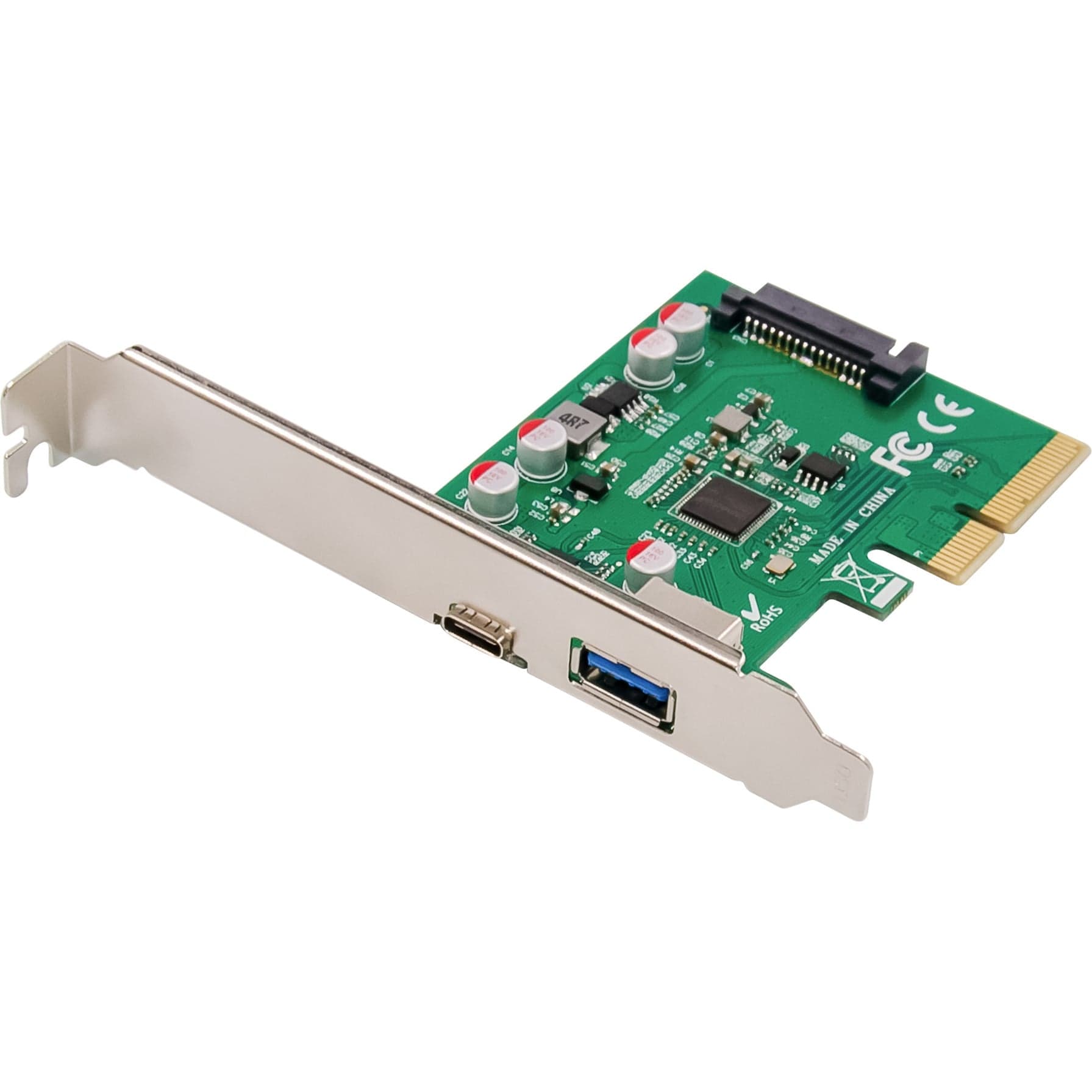 PCIe Karte USB Typ-C™ + USB A, Schnittstellenkarte