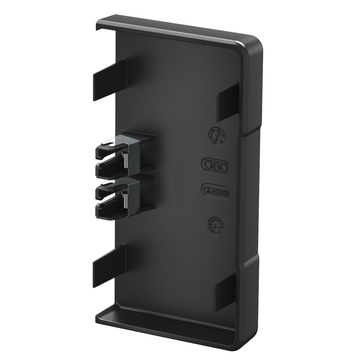 Endstück zum Verschließen der Geräteeinbaukanäle GK E 70x130 PC ABS, Befestigung/Montage