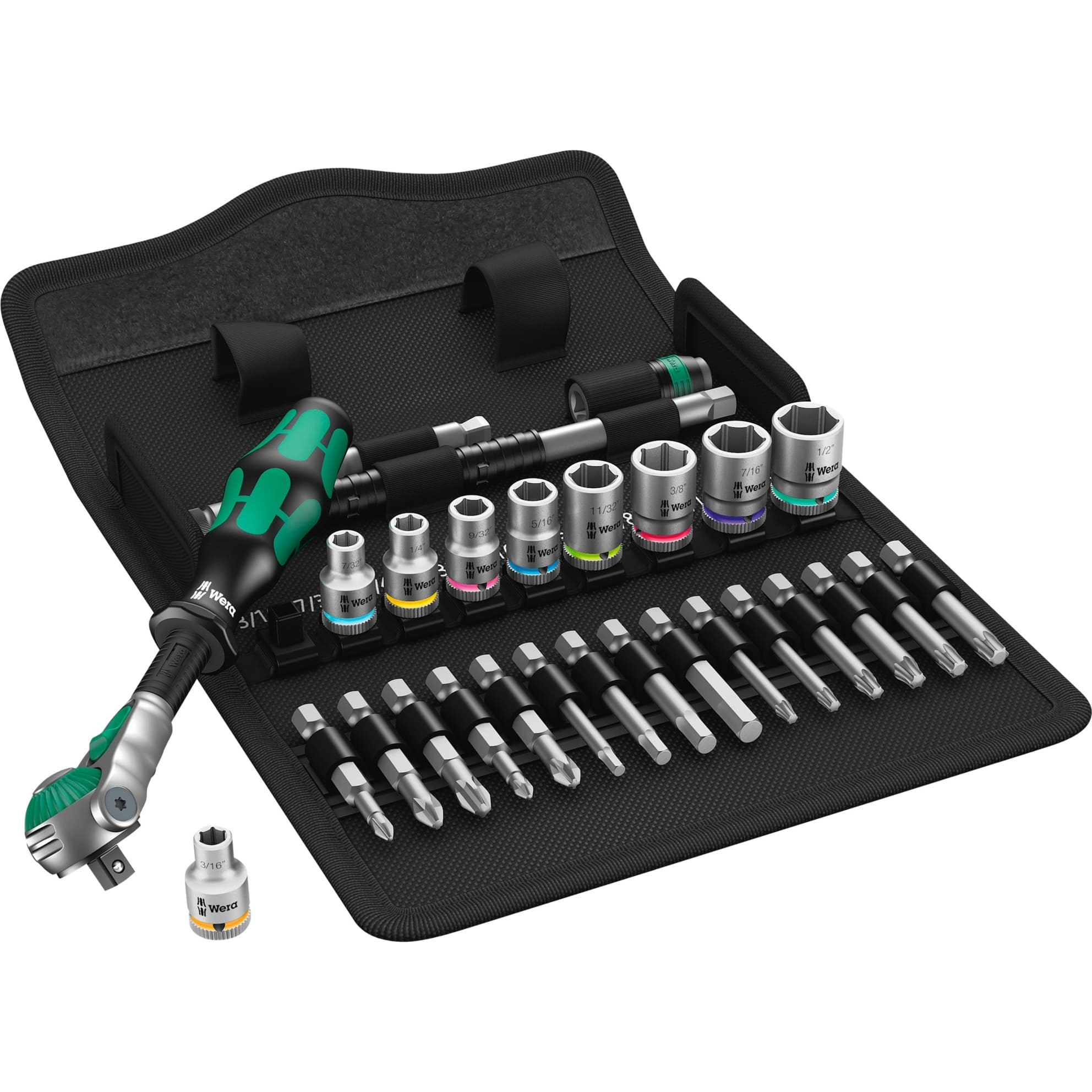 8100 SA 9 Zyklop Speed-Knarrensatz, zöllig, 1/4", Werkzeug-Set