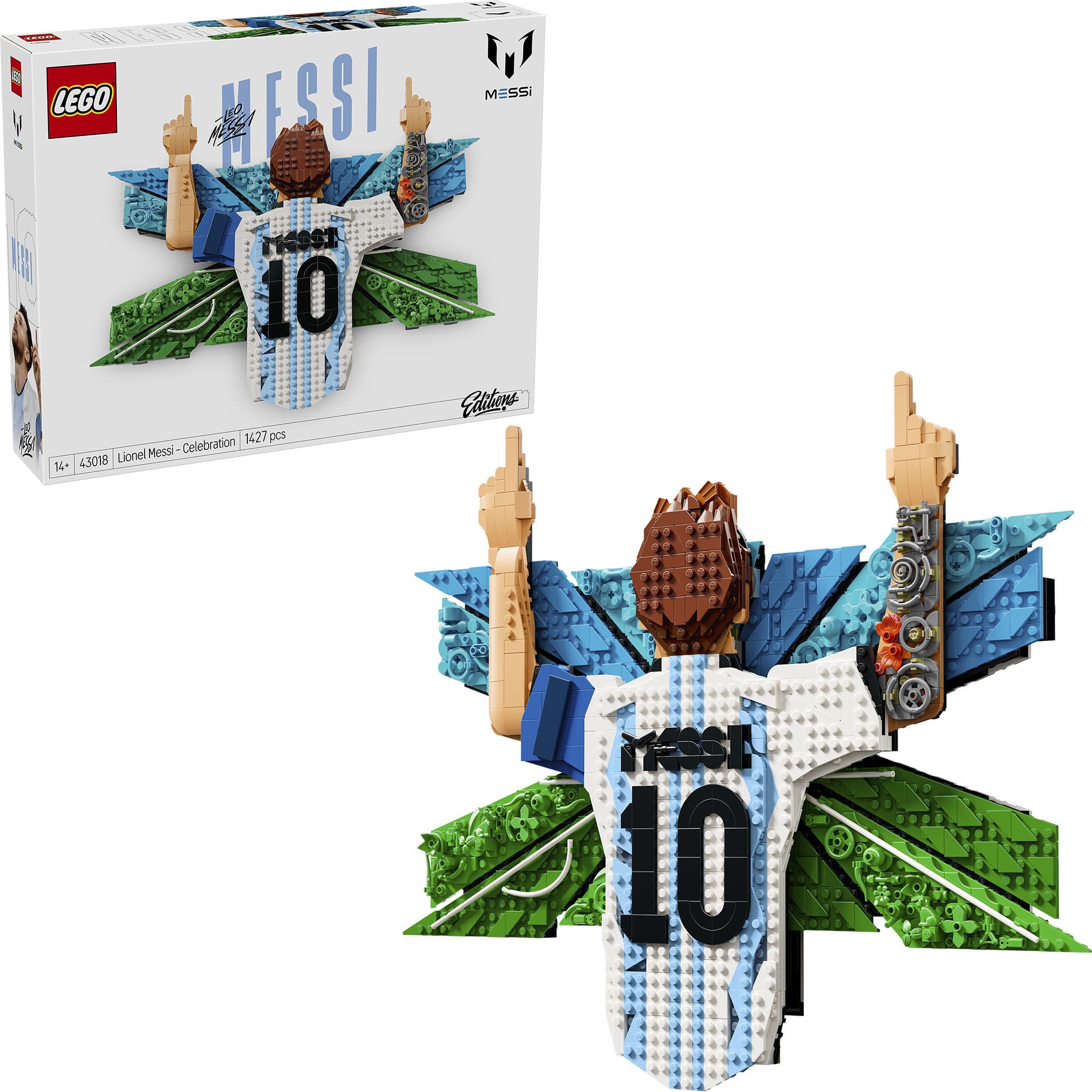 43018 43018 Editions Lionel Messi – Torjubel, Konstruktionsspielzeug