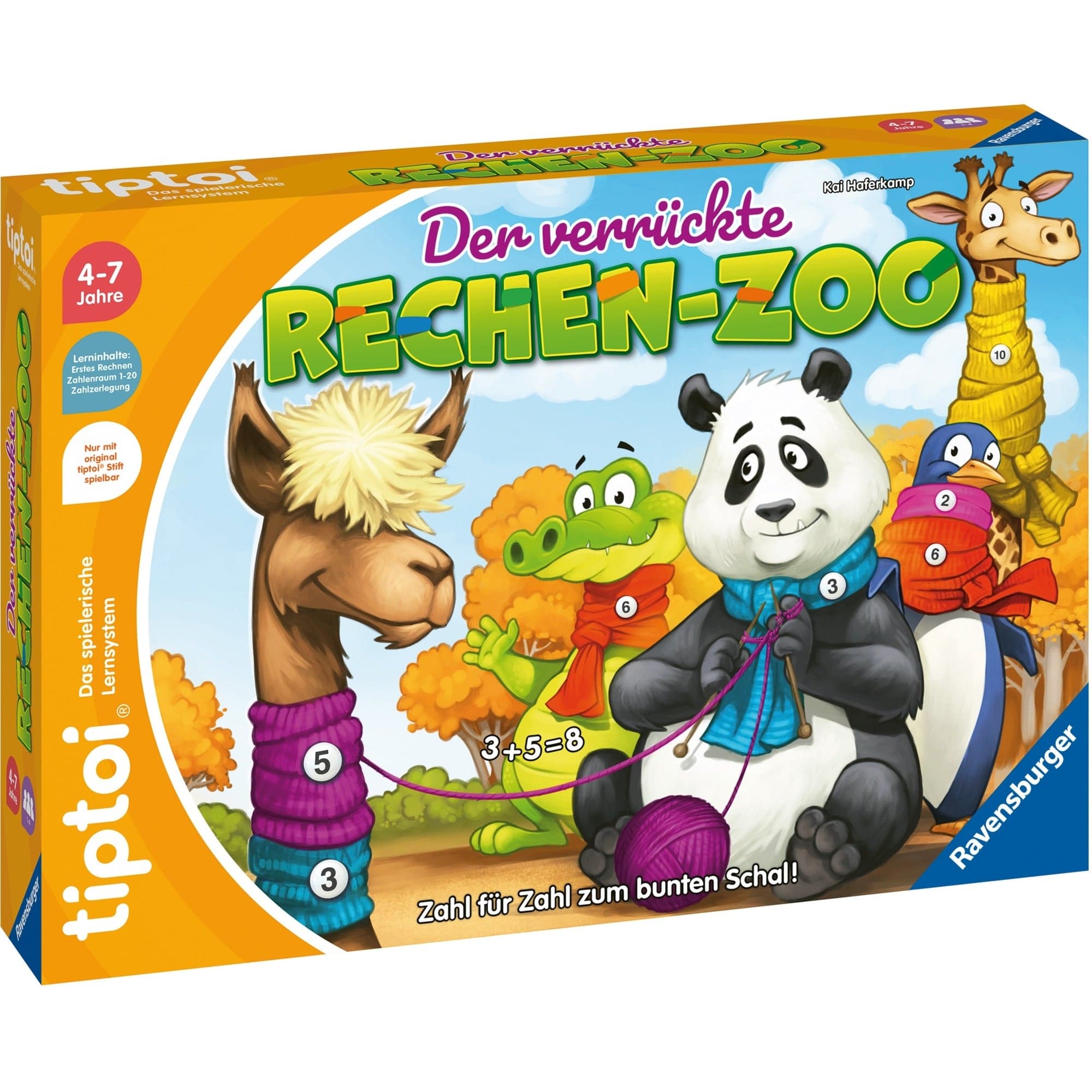 tiptoi Der verrückte Rechen-Zoo, Brettspiel