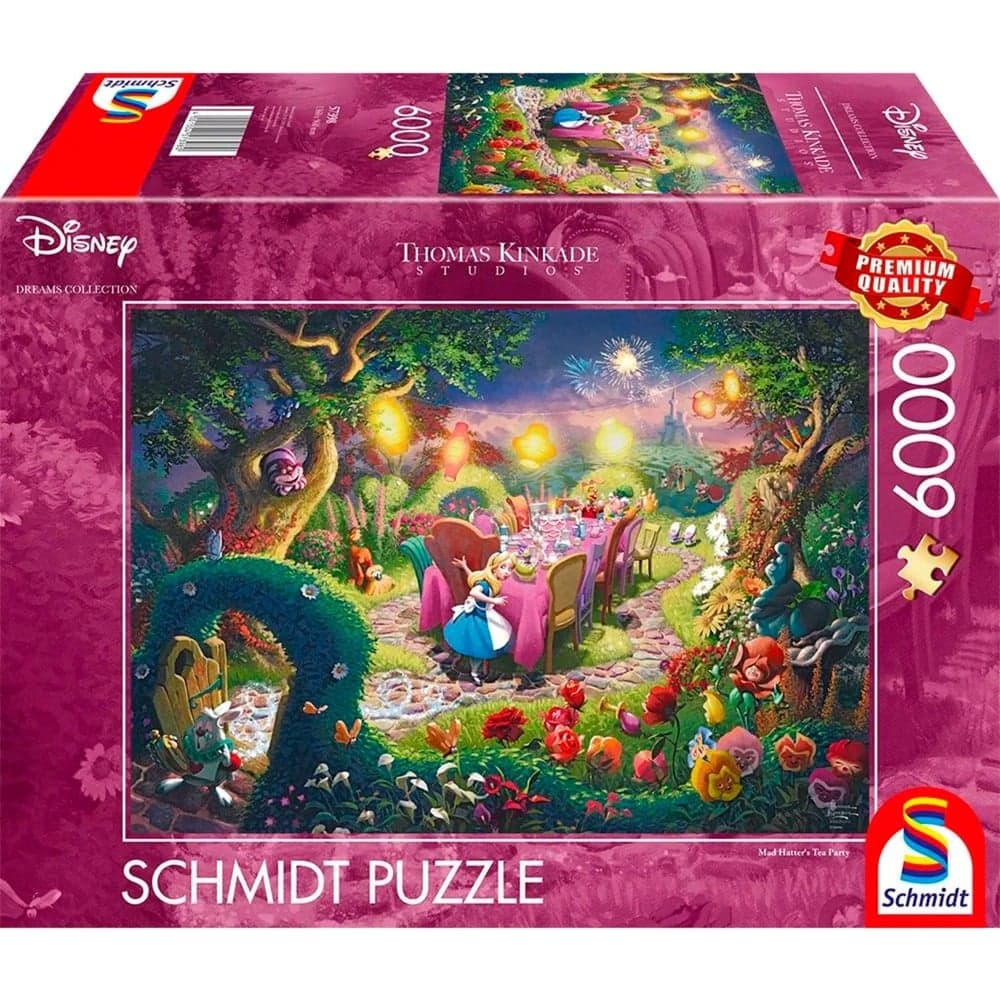 Thomas Kinkade Studios: Disney Dreams Collection - Alice in Wonderland, Mad Hatter’s Tea Party, Puzzle
