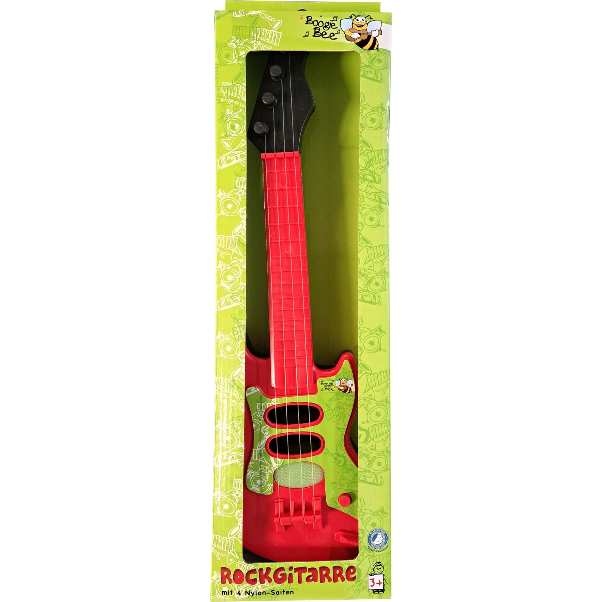 Rockgitarre ca. 40 Zentimeter mit Nylonsaiten für Kinder ab 3 Jahren