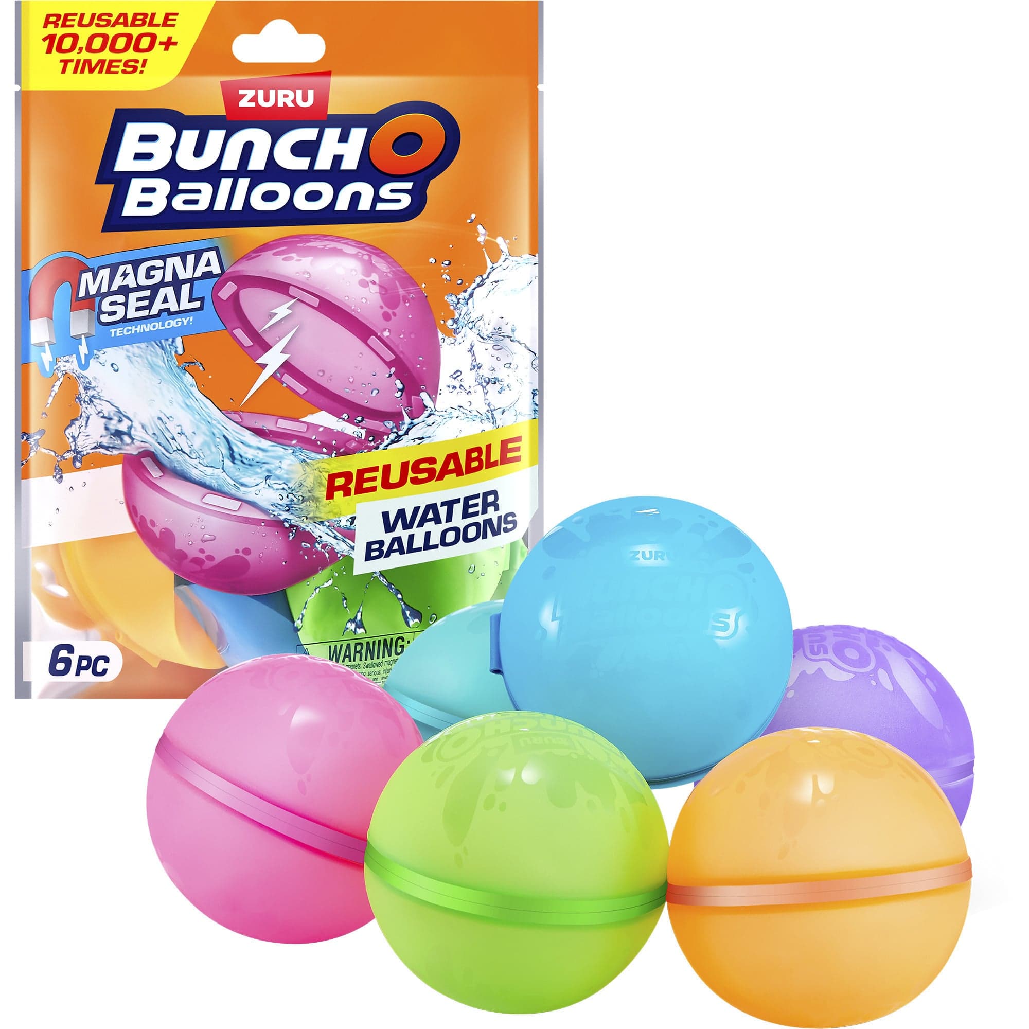 Bunch O Balloons - Reusable Wasserballons 6er-Pack, Wasserspielzeug