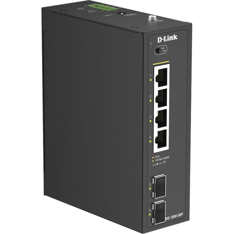 Industrial Gigabit Unmanaged Switch DIS-100G-06P