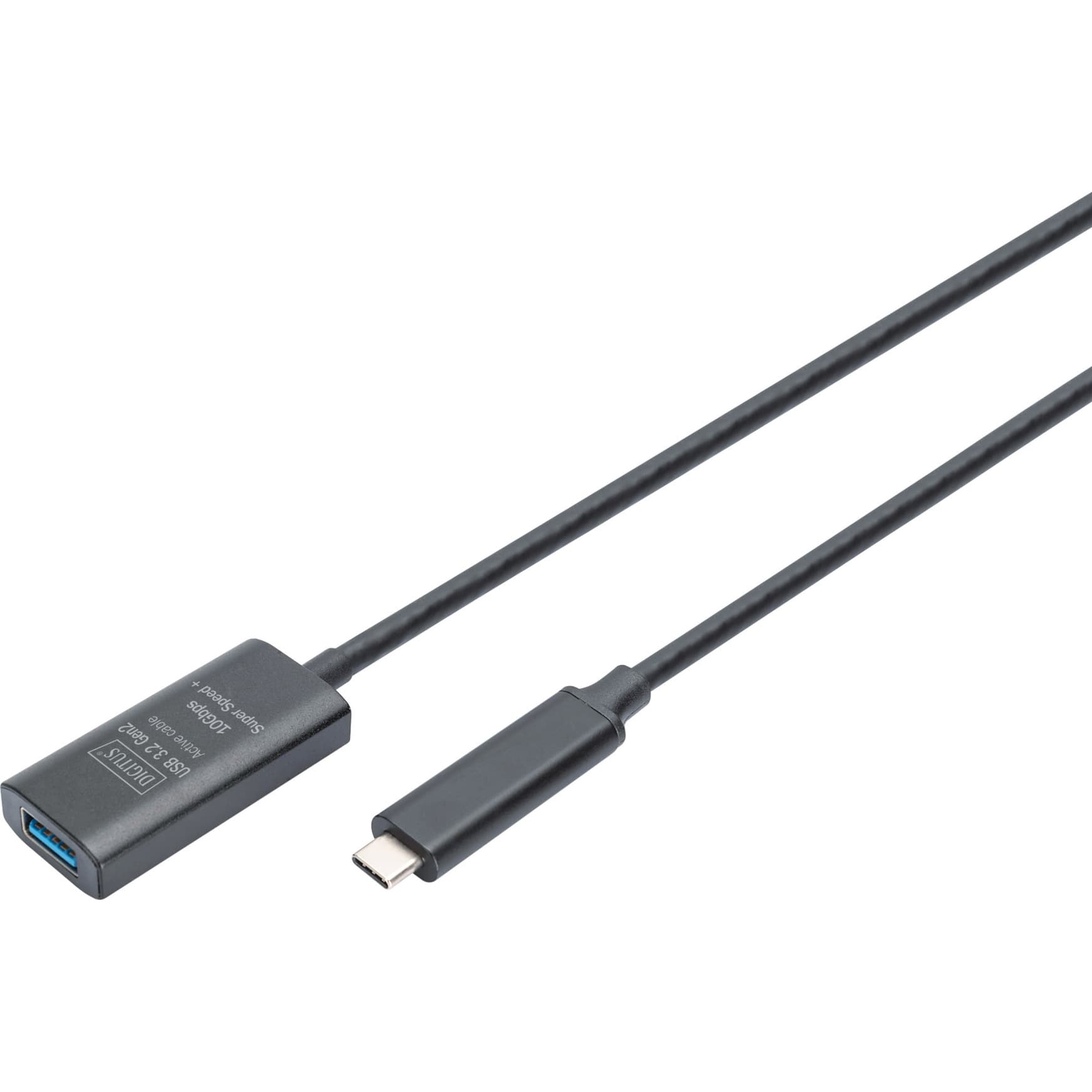 Aktives USB 3.2 Gen 2 Verlängerungskabel, USB-C Stecker > USB-A Buchse