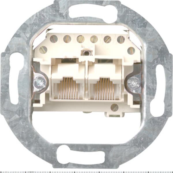 Einsatz Universal-Anschlussdose ISDN Kategorie 3, 2-fach, 2 x 8-polige Schraubklemmen