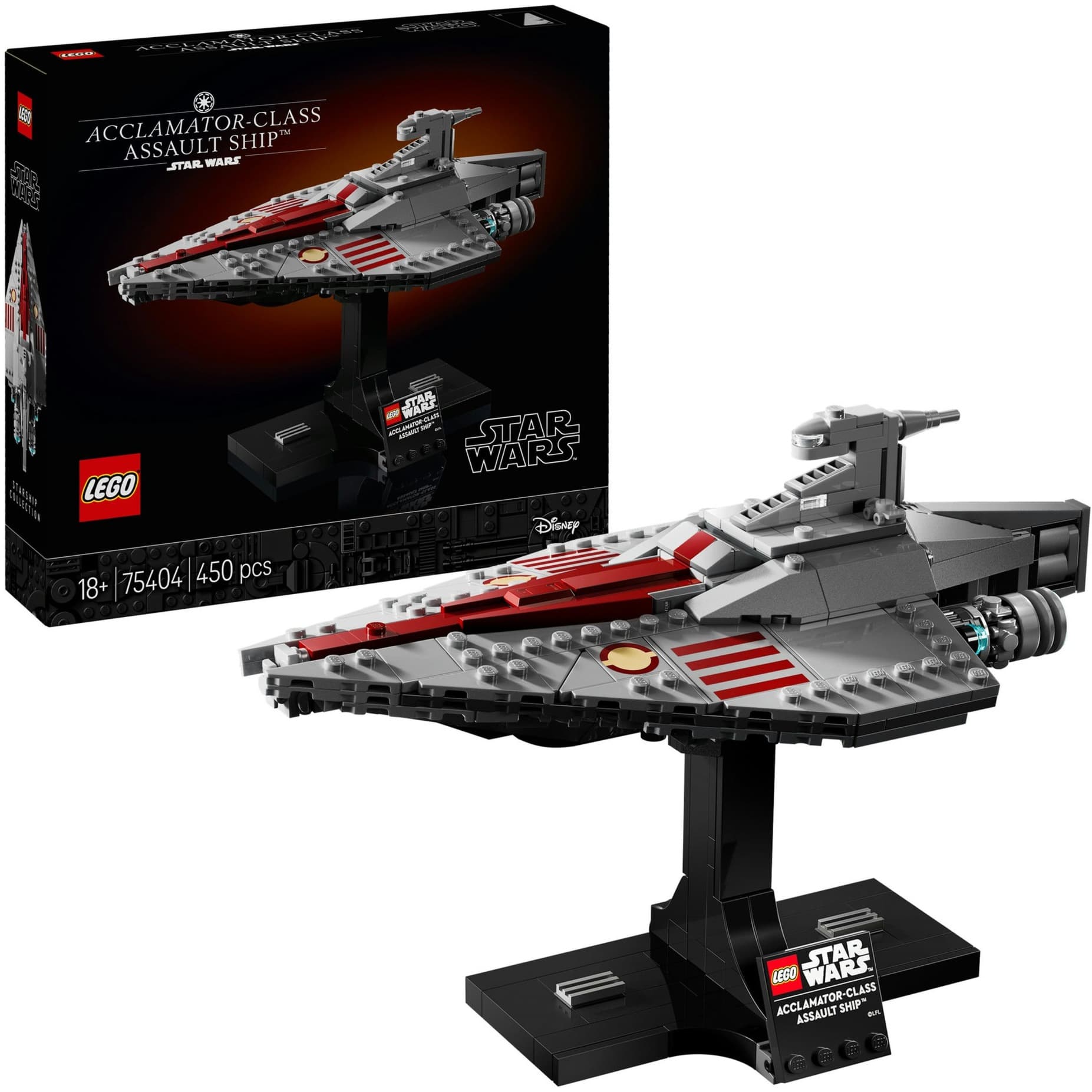 75404 Star Wars Assault Ship der Acclamator-Klasse, Konstruktionsspielzeug