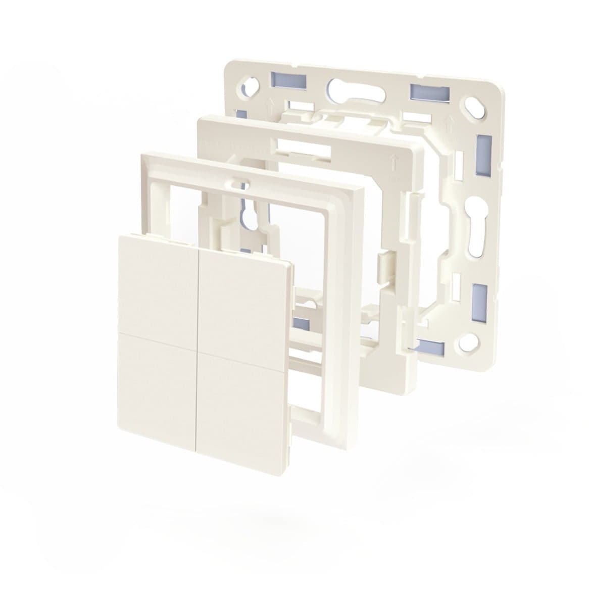 Adapter Gira & Merten, für Blu Wall Switch 4 Wandtaster