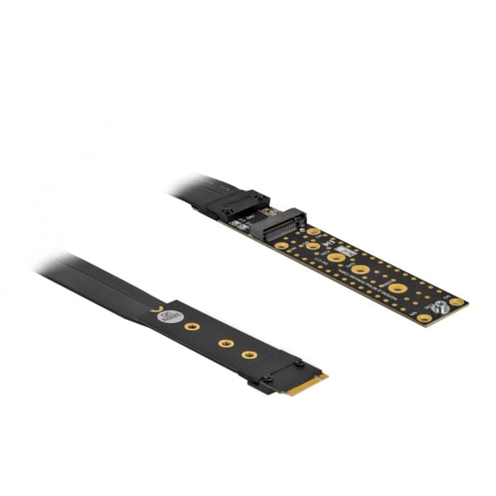 Riser Karte M.2 Key M Verlängerung NVMe mit 20 cm Kabel, Verlängerungskabel
