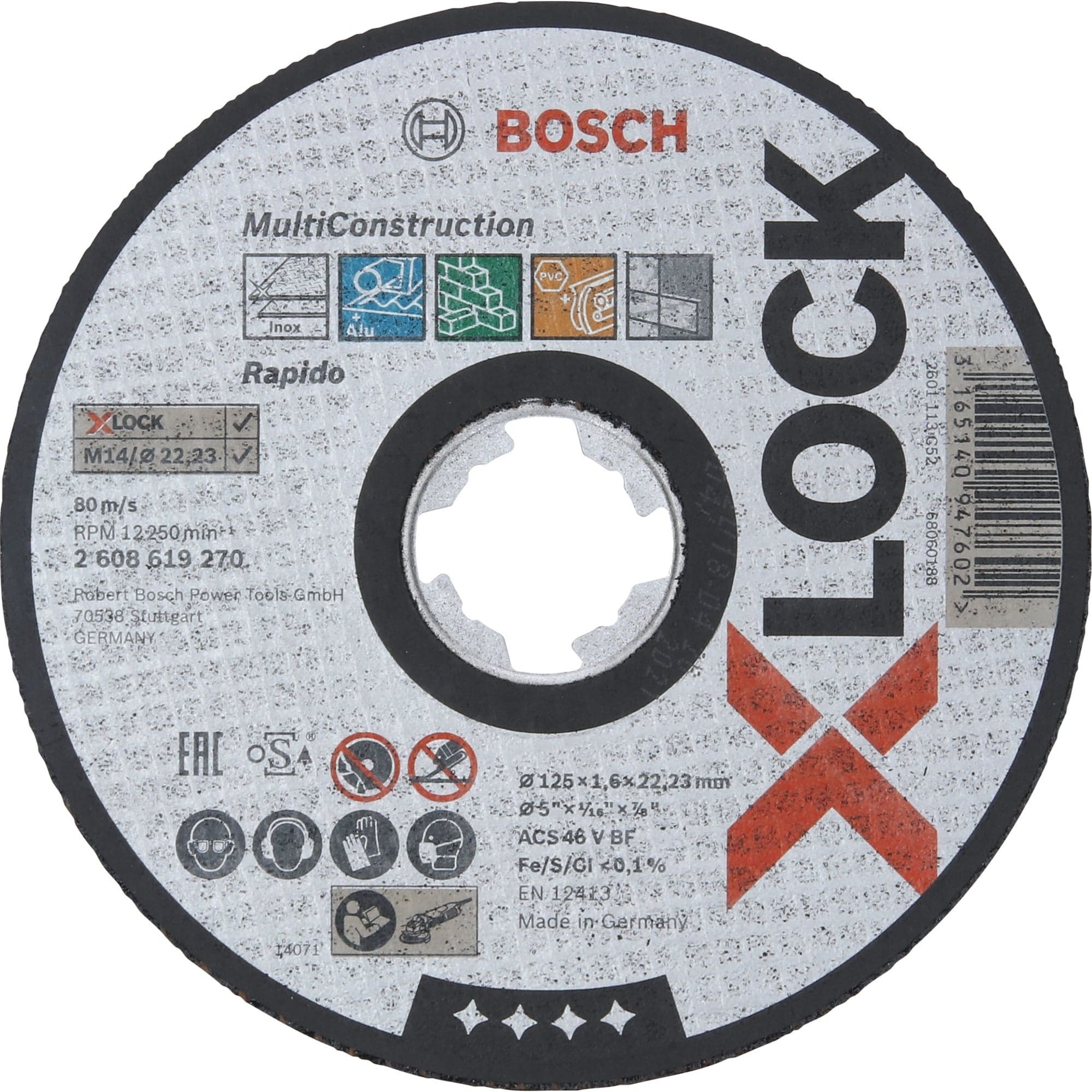 PRO Multi Construction X-LOCK Trennscheibe, Ø 125mm