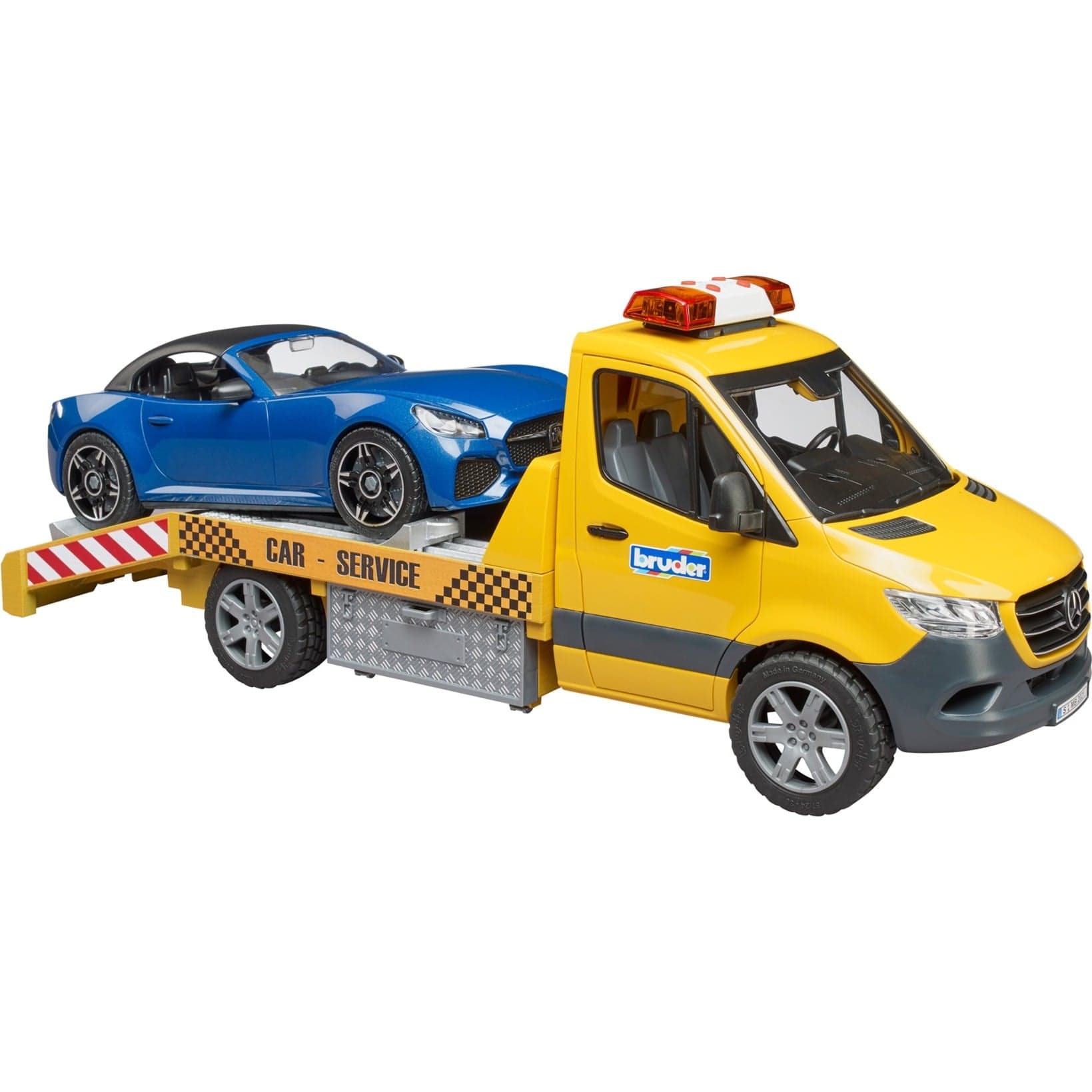 MB Sprinter Autotransporter mit Light & Sound Modul , Modellfahrzeug