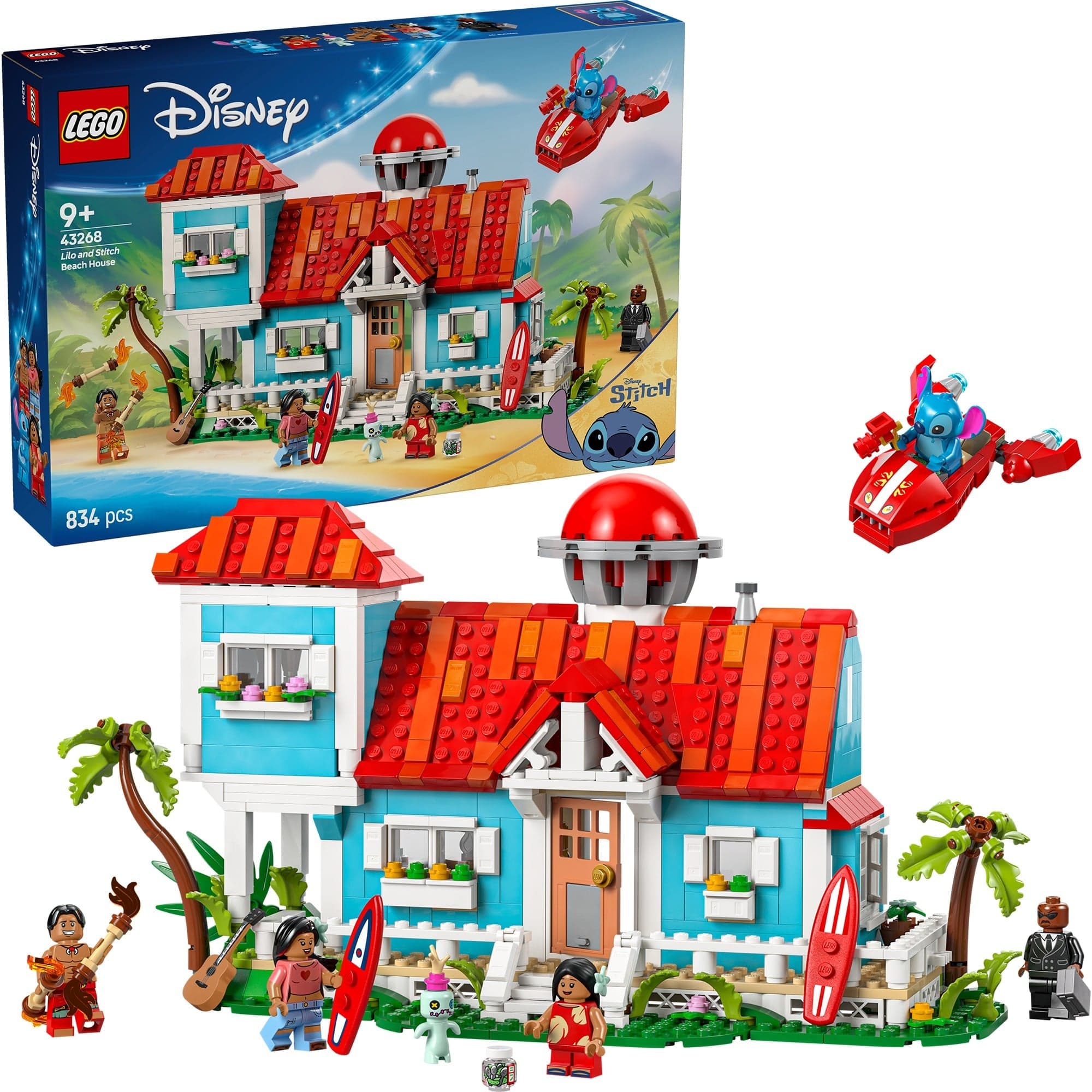 43268 Disney Classic Das Strandhaus aus „Lilo und Stitch“, Konstruktionsspielzeug