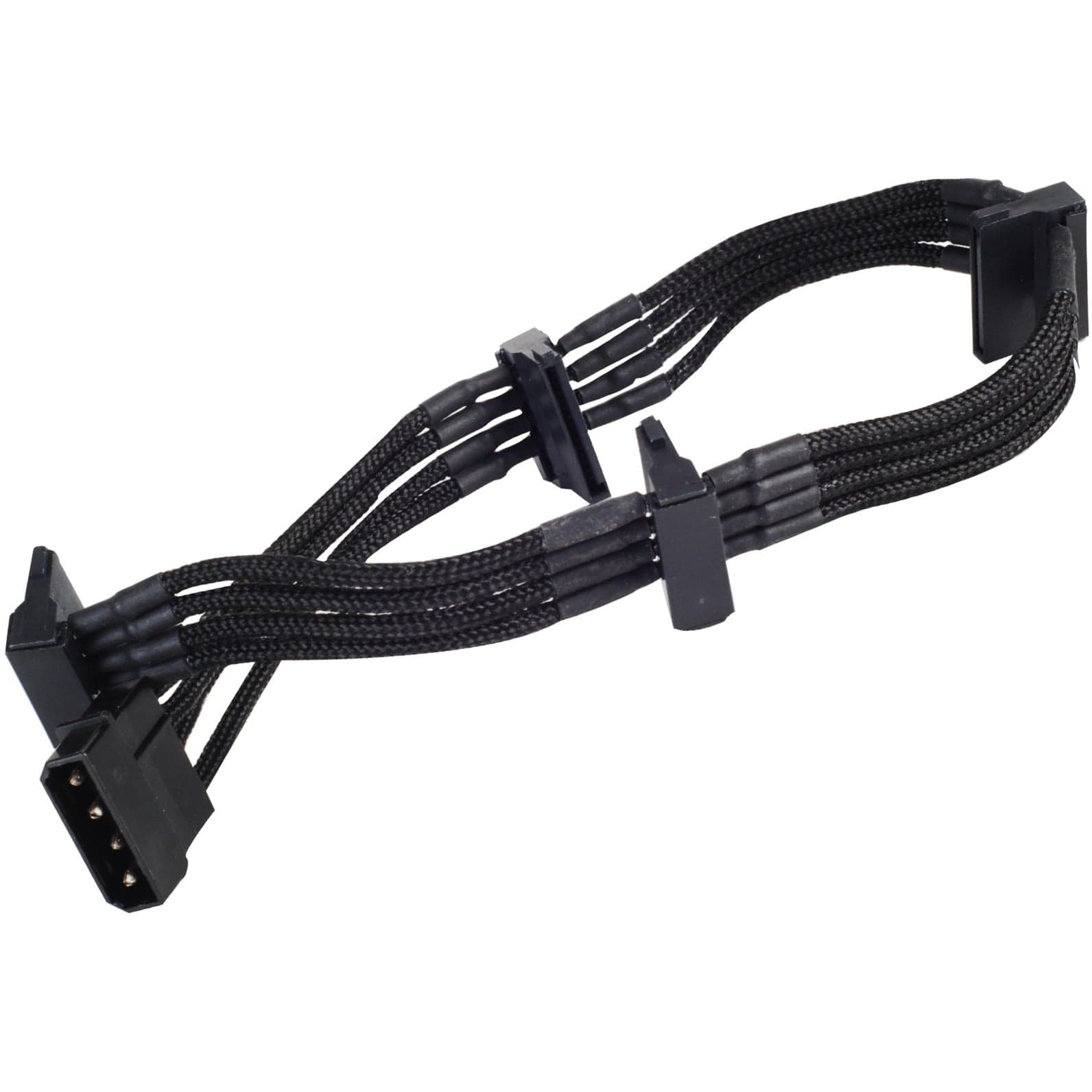 SST-PP07-BTSB, 1x 4-Pin-5,25" > 4x 15-Pin-SATA, Adapter