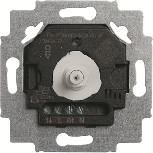 Raumtemperaturregler Einsatz 1094 U-101 mit Schließerkontakt und Display, Unterputz, Heizungsthermostat