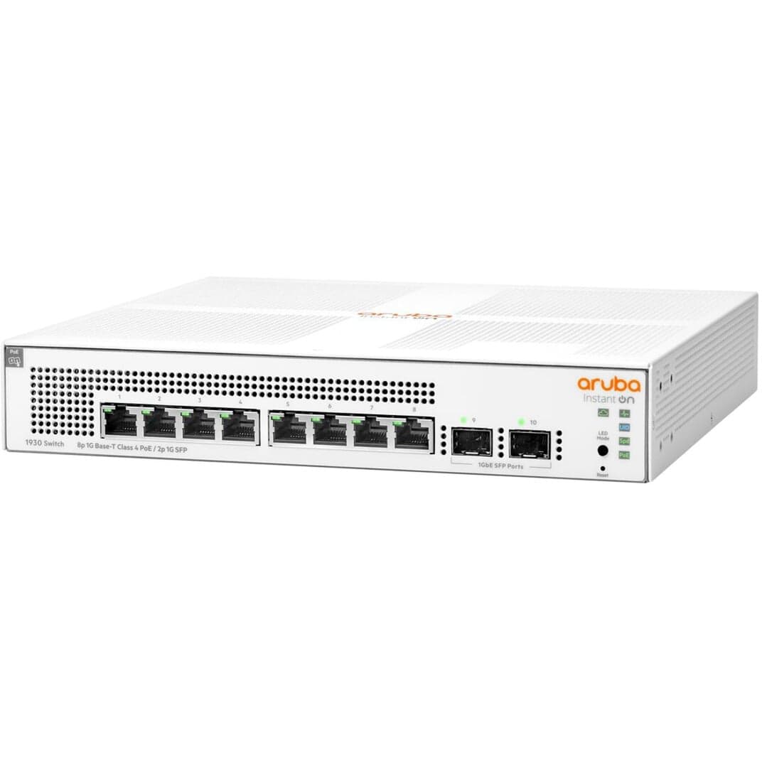 Networking Instant On Switch 8 Anschlüsse Gigabit CL4 PoE 2 Anschlüsse SFP 124 W 1930