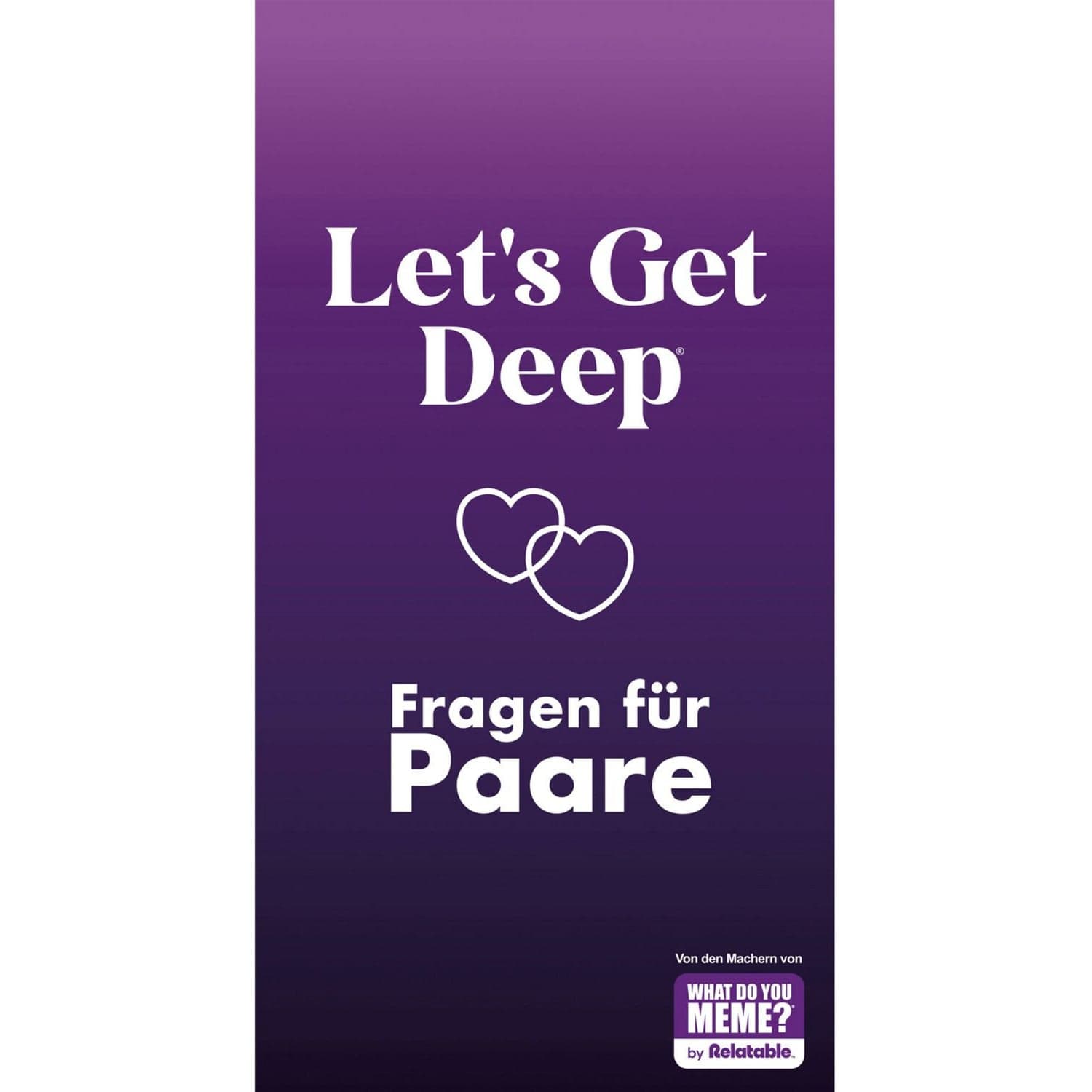 Let''s Get Deep Kartenspiel für Paare mit Fragen in drei Intimitäts-Stufen