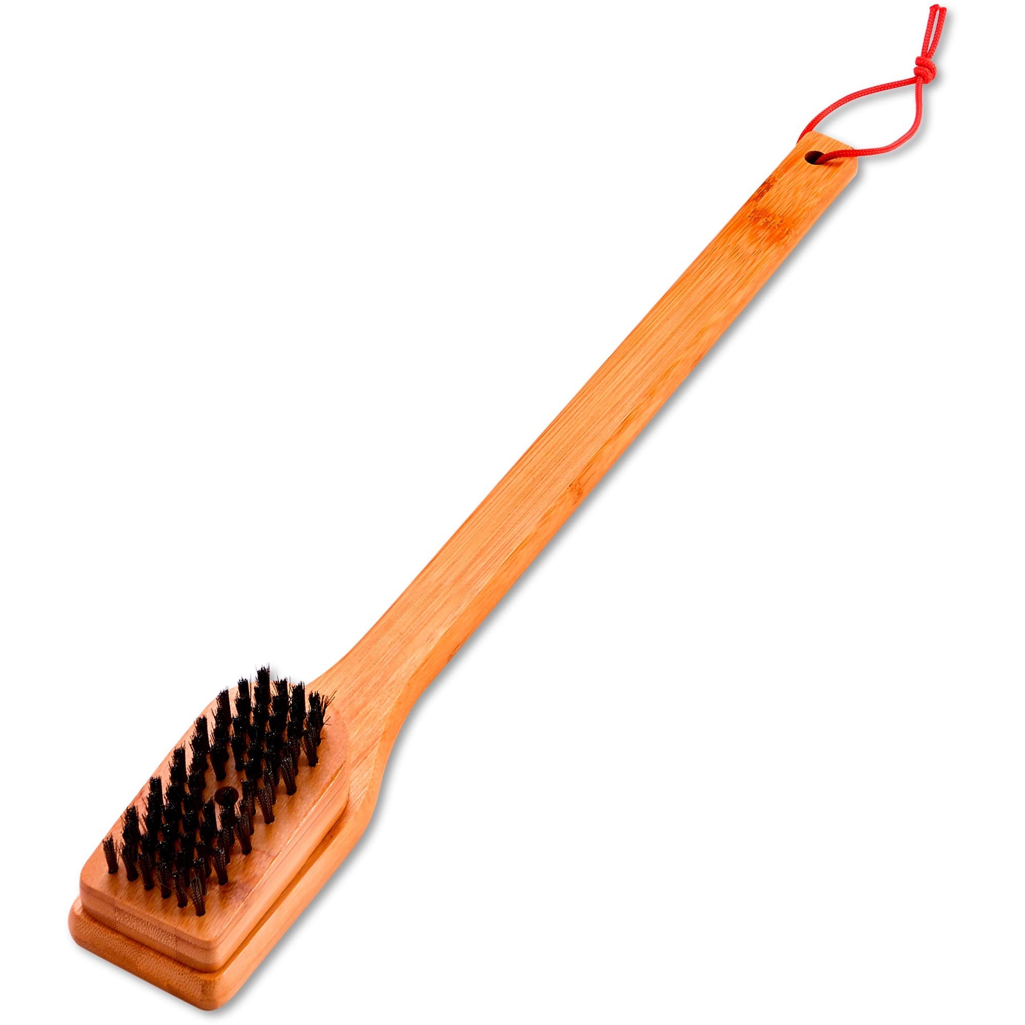 Grillbürste mit Bambus-Griff, 46cm, Grill-Reinigungsbürste