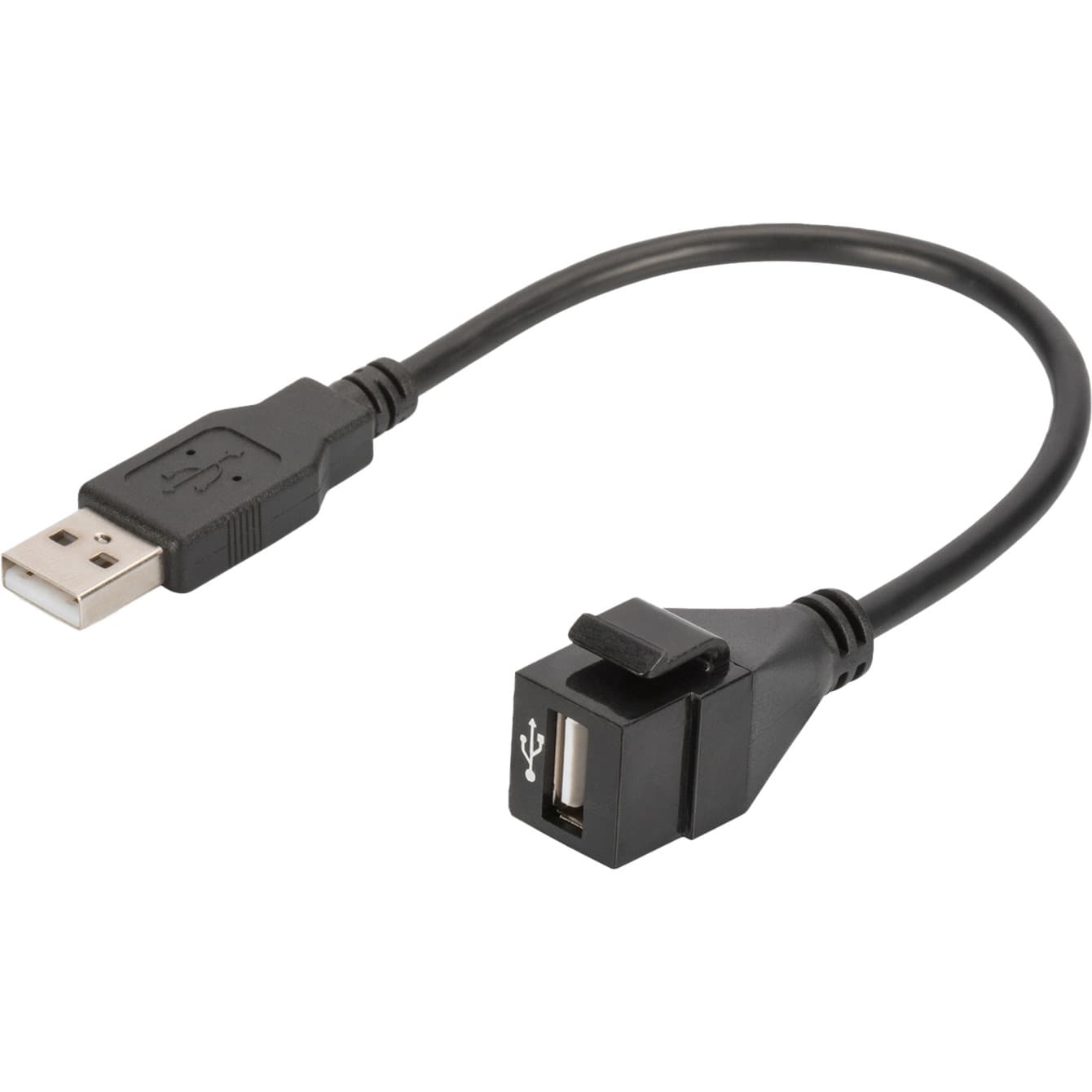 USB 2.0 Keystone-Modul USB-A Stecker > USB-A Buchse