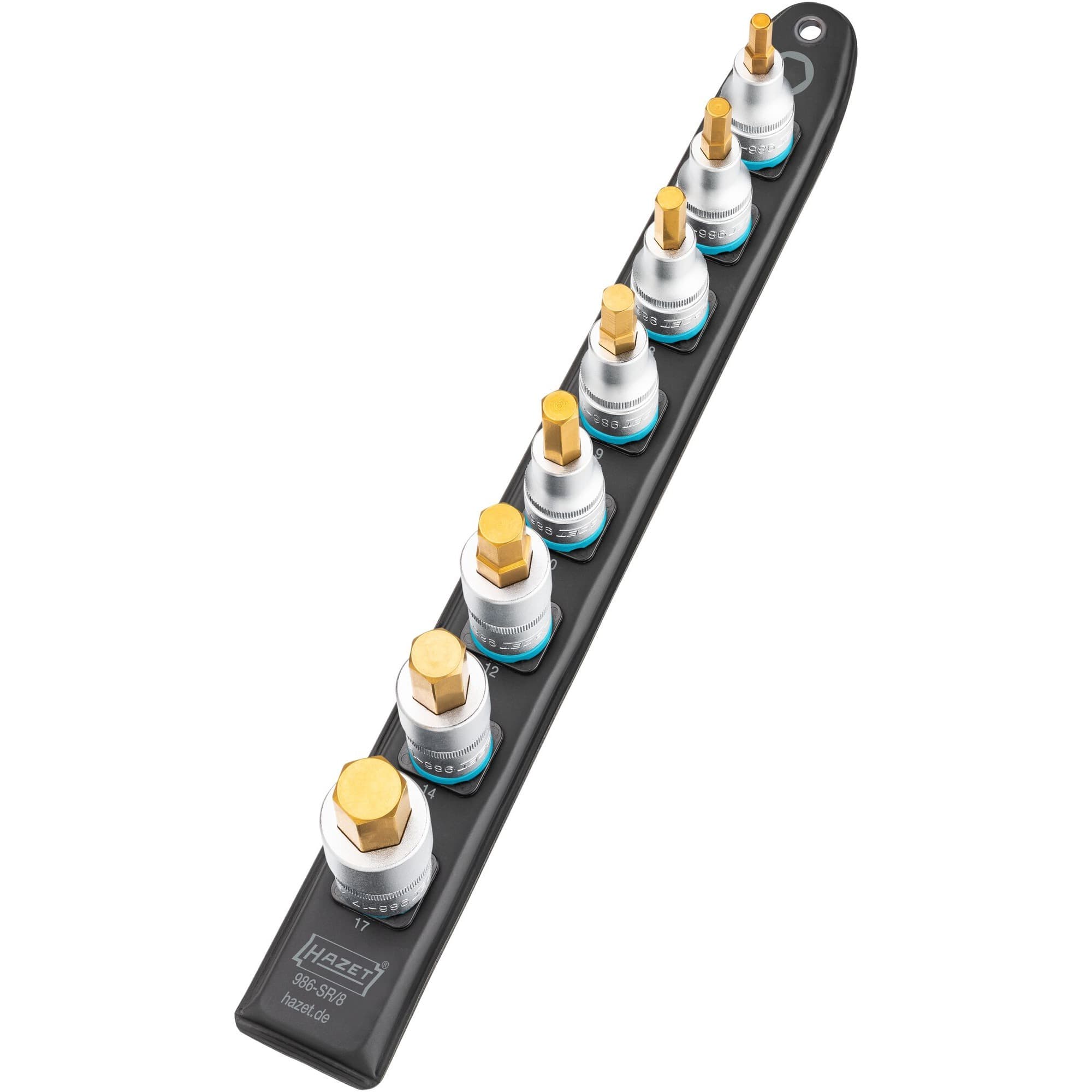 SmartRail 1/2" Steckschlüsseleinsatz-Satz Innensechskant, 8-teilig