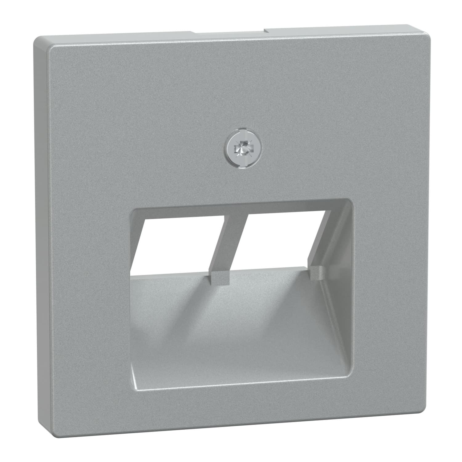 Zentralplatte Aluminium für Universal-Anschluss-Einsätze Typ 298060, Unterputzmontage