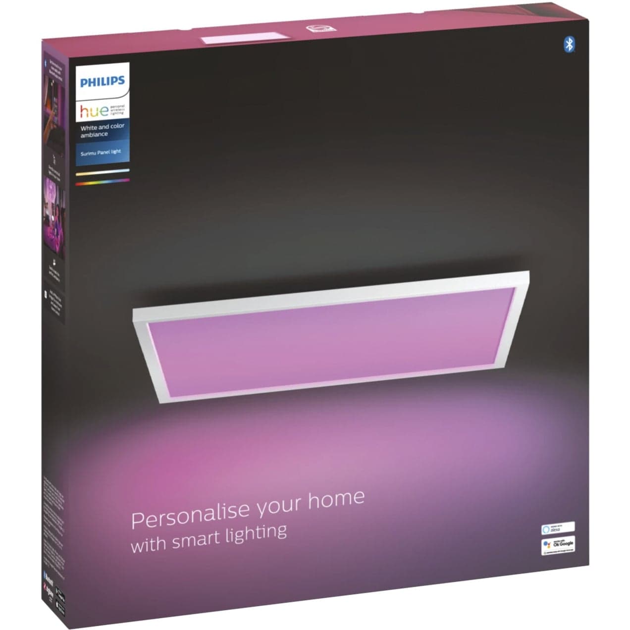 White & Color Ambiance Surimu quadratisches Panel, LED-Leuchte