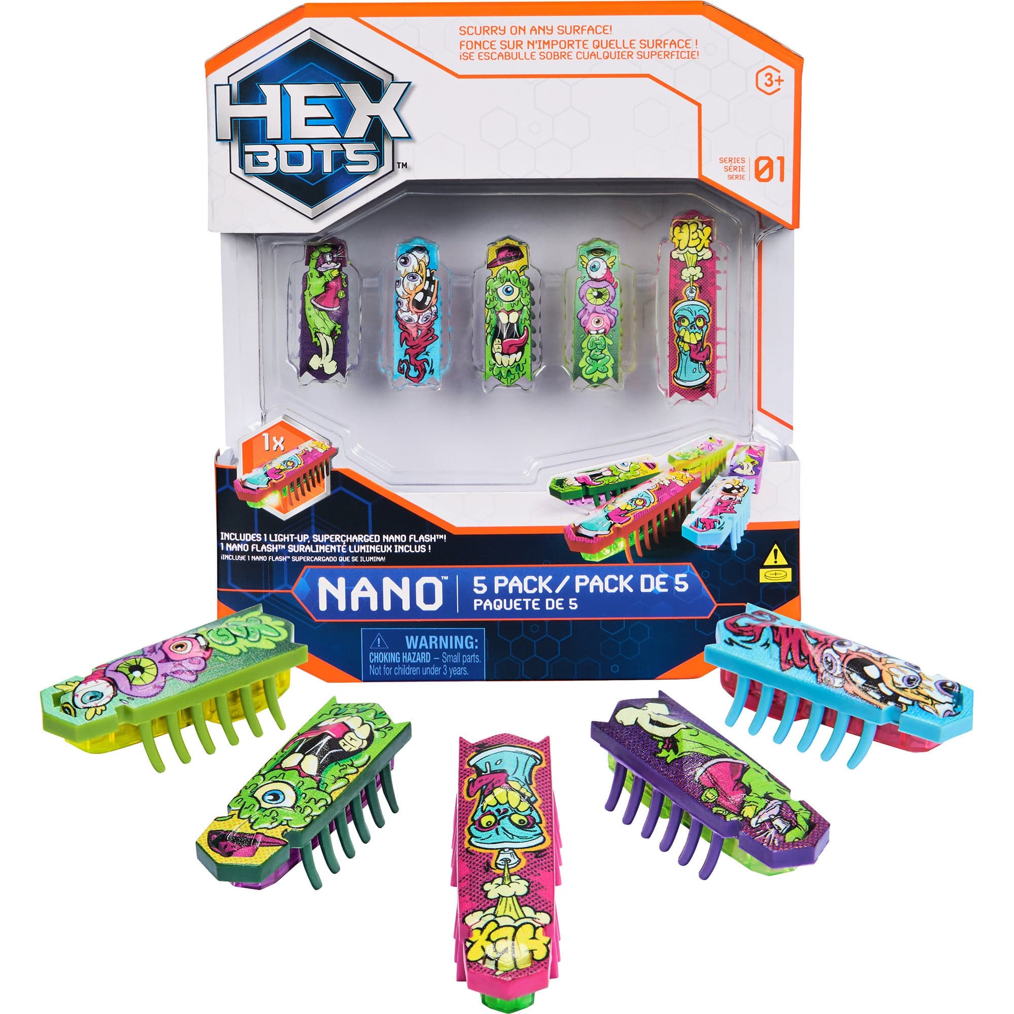 Hex Bots - Nano Bots 5er-Pack, Spielfigur