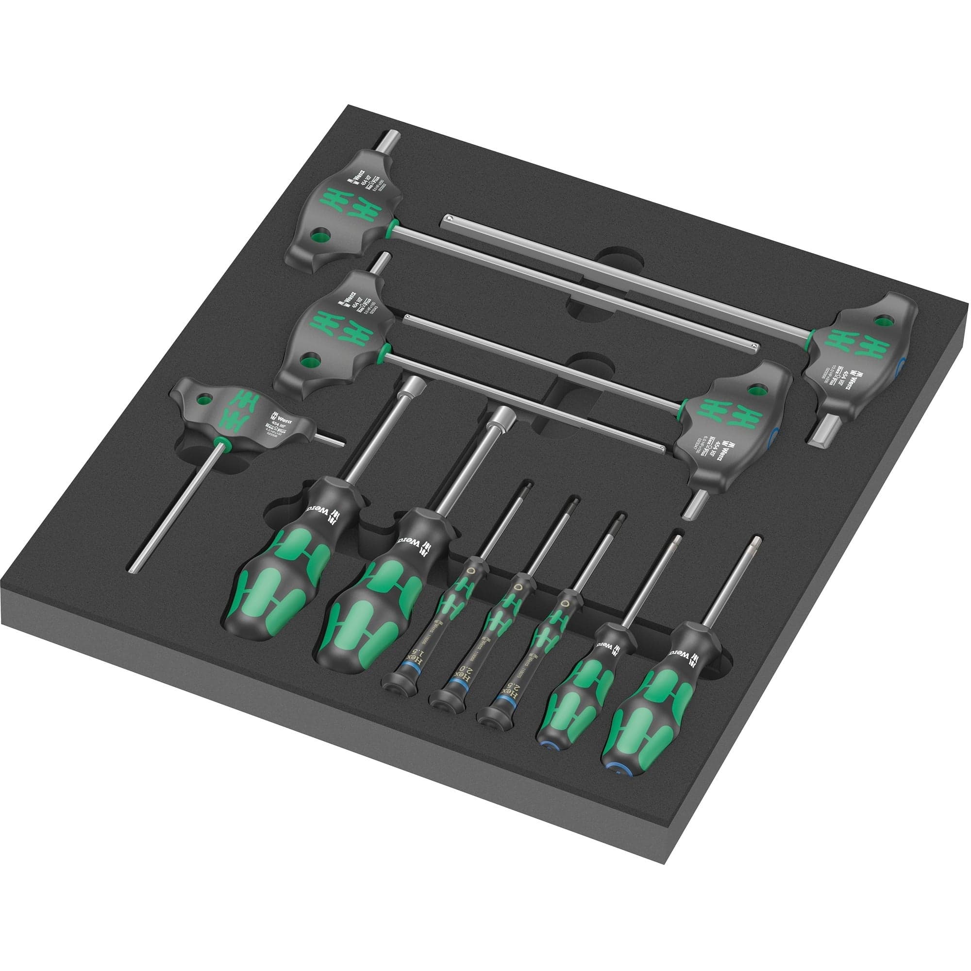 9713 Schaumstoffeinlage Hex Schraubendreher-Set 1, 12‑teilig