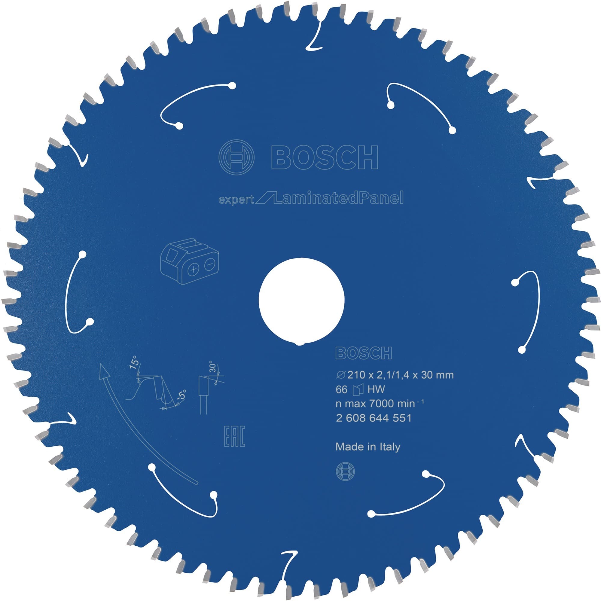 Kreissägeblatt Expert for Laminated Panel, Ø 210mm, 66Z