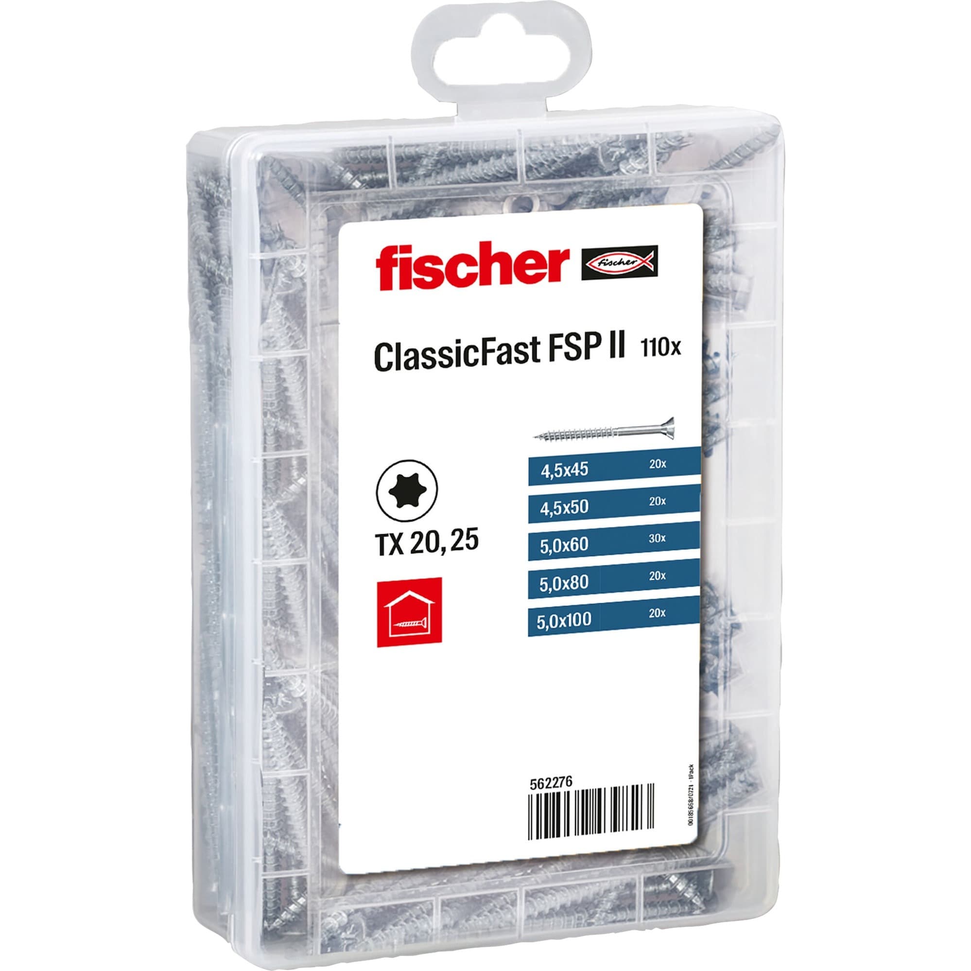 Meister-Box ClassicFast SK TG TX, 4,5 - 5,0mm, Schrauben-Set
