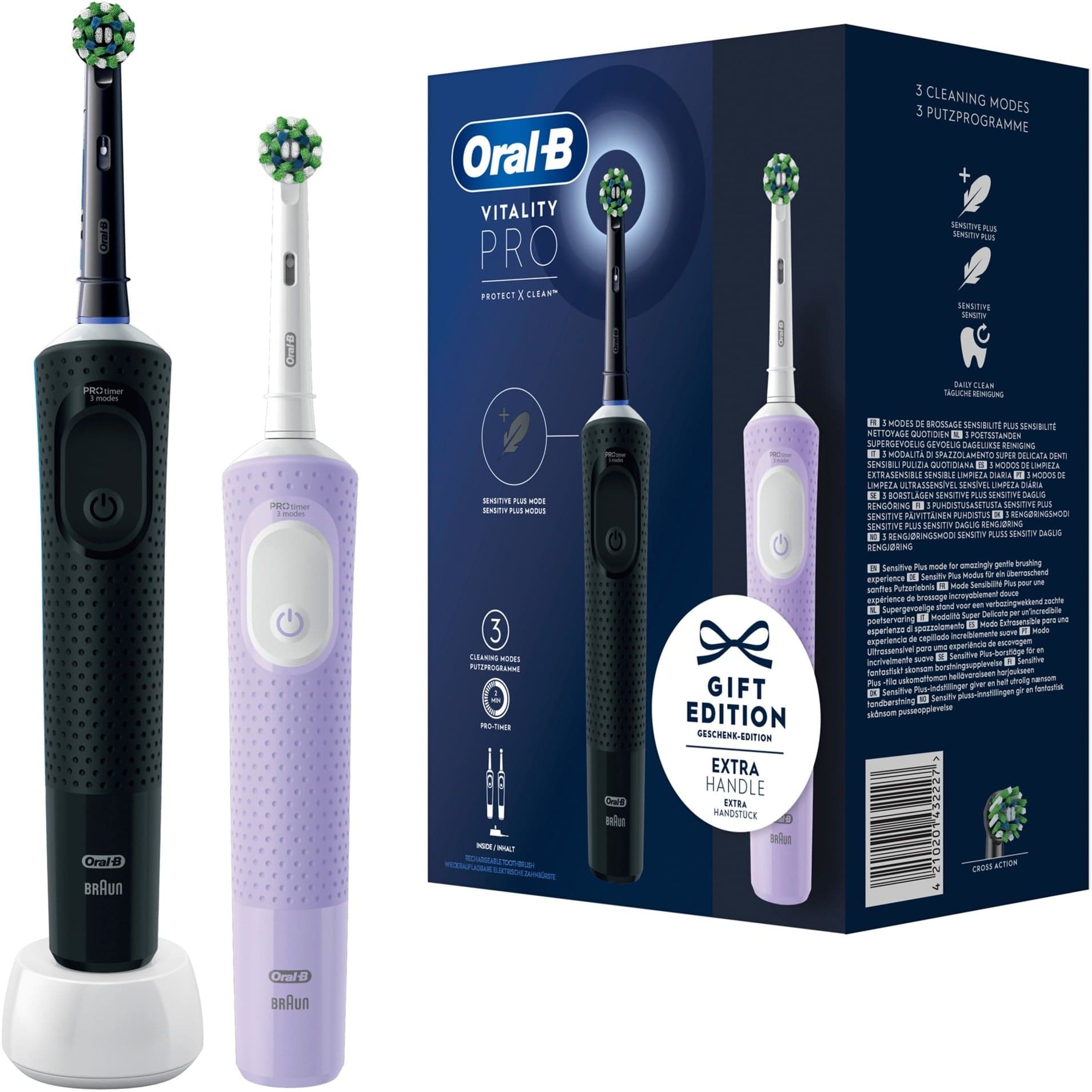Oral-B Vitality Pro D103 Duo, Elektrische Zahnbürste