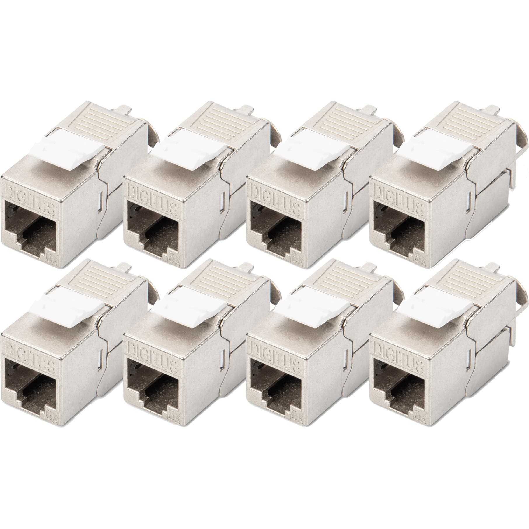 CAT 6A Keystone Modul geschirmt werkzeugfrei 8 Stk., Keystone-Modul