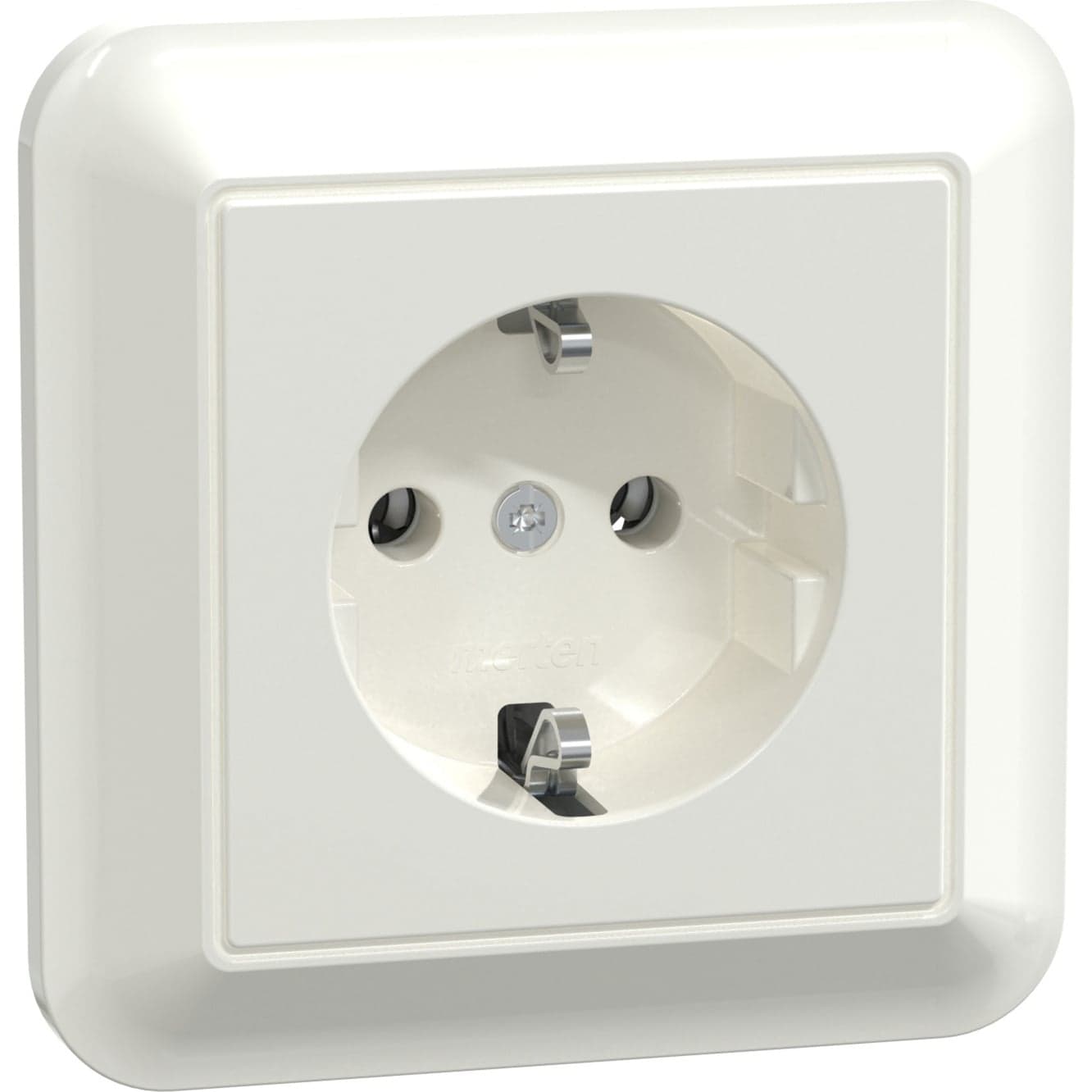 Schutzkontakt-Steckdose mit voller Abdeckplatte, Unterputz, 16 Ampere, 250 Volt