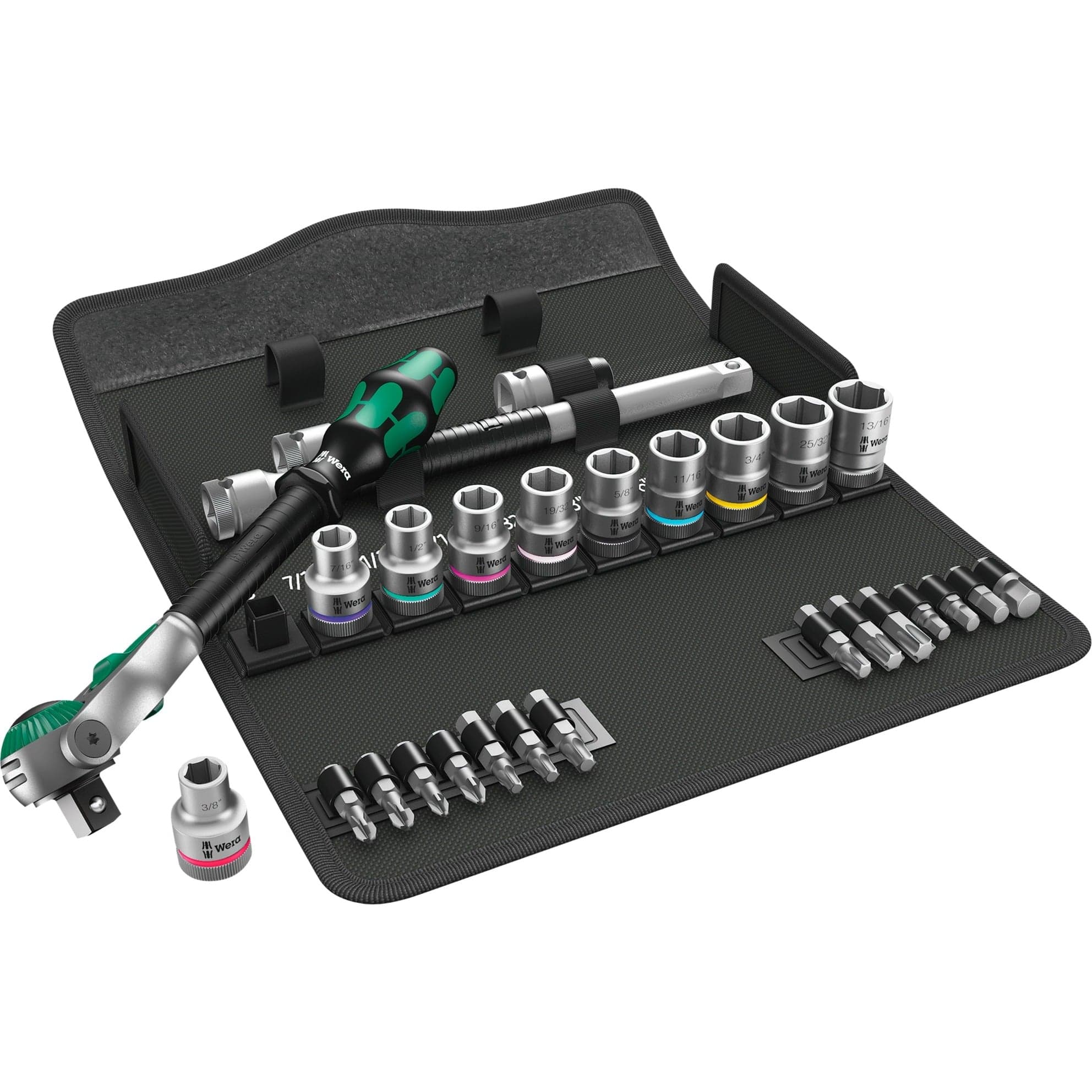 8100 SC 9 Zyklop Speed-Knarrensatz, zöllig, 28‑teilig, Werkzeug-Set