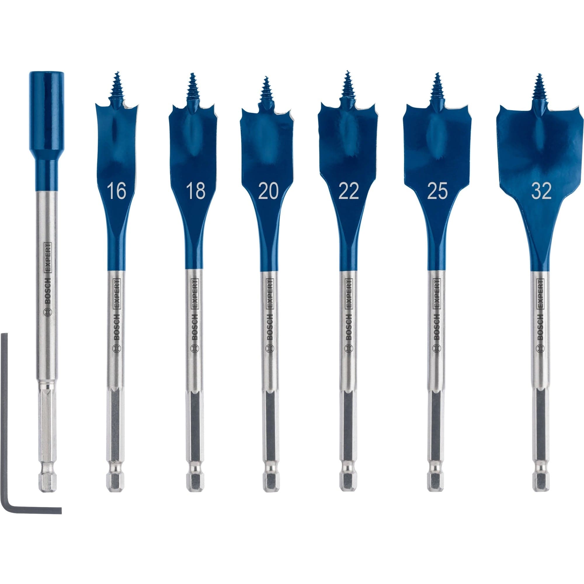 Expert Self Cut Speed Flachfräsbohrer-Satz, 7-teilig, Ø 16 - 32mm