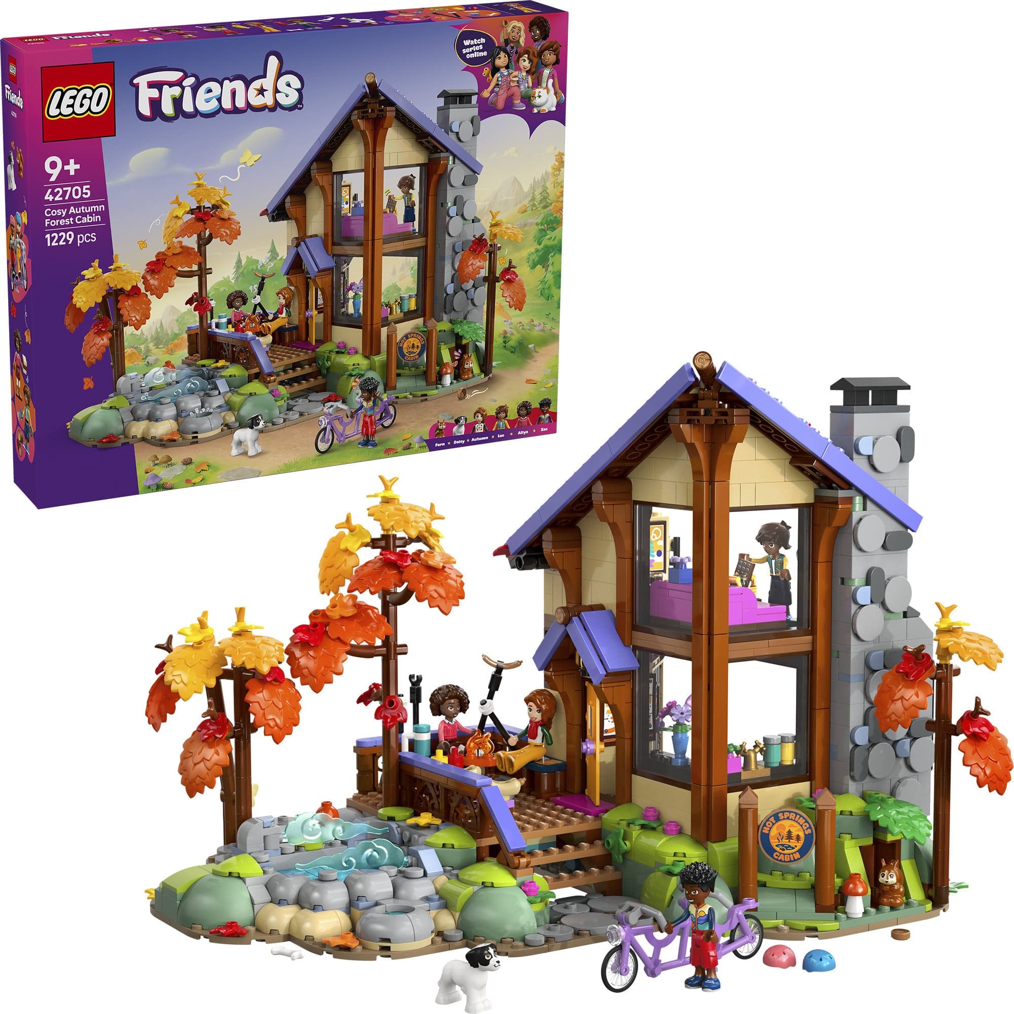 42705 Friends Gemütliche Hütte im Herbstwald, Konstruktionsspielzeug